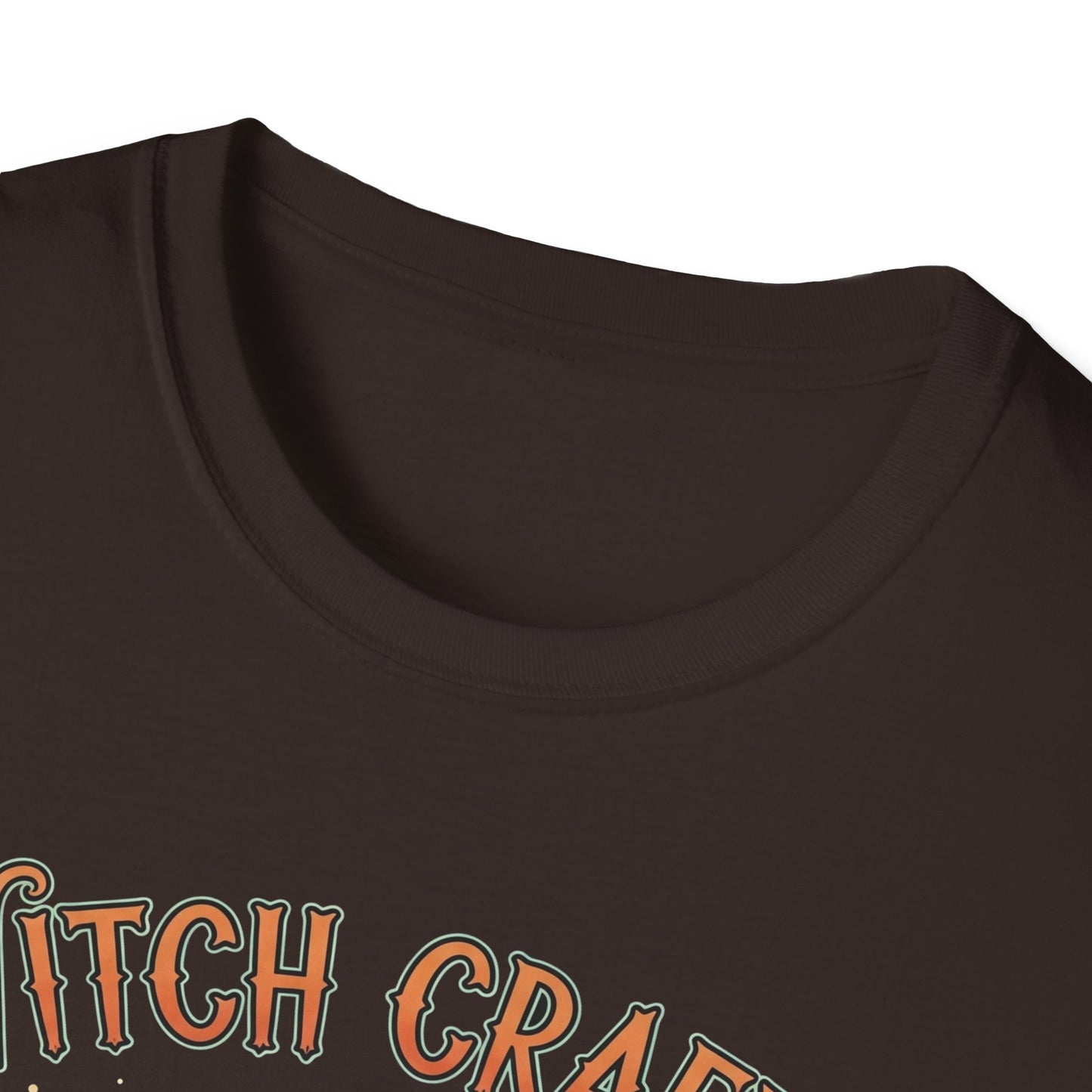 Witchcrafts Unisex Softstyle T-Shirt | Spooky Halloween Tee, Witchy Apparel, Gift for Witches, Retro Graphic Shirt, Autumn Fashion