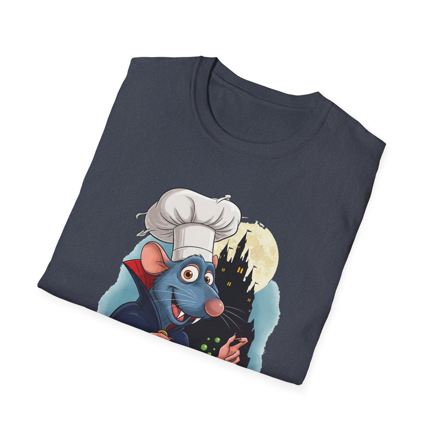 Nosferatoille T-Shirt - Fun Cooking Gift, Unisex Graphic Tee, Nosferatouille Humor, Halloween Apparel, Foodie Tee