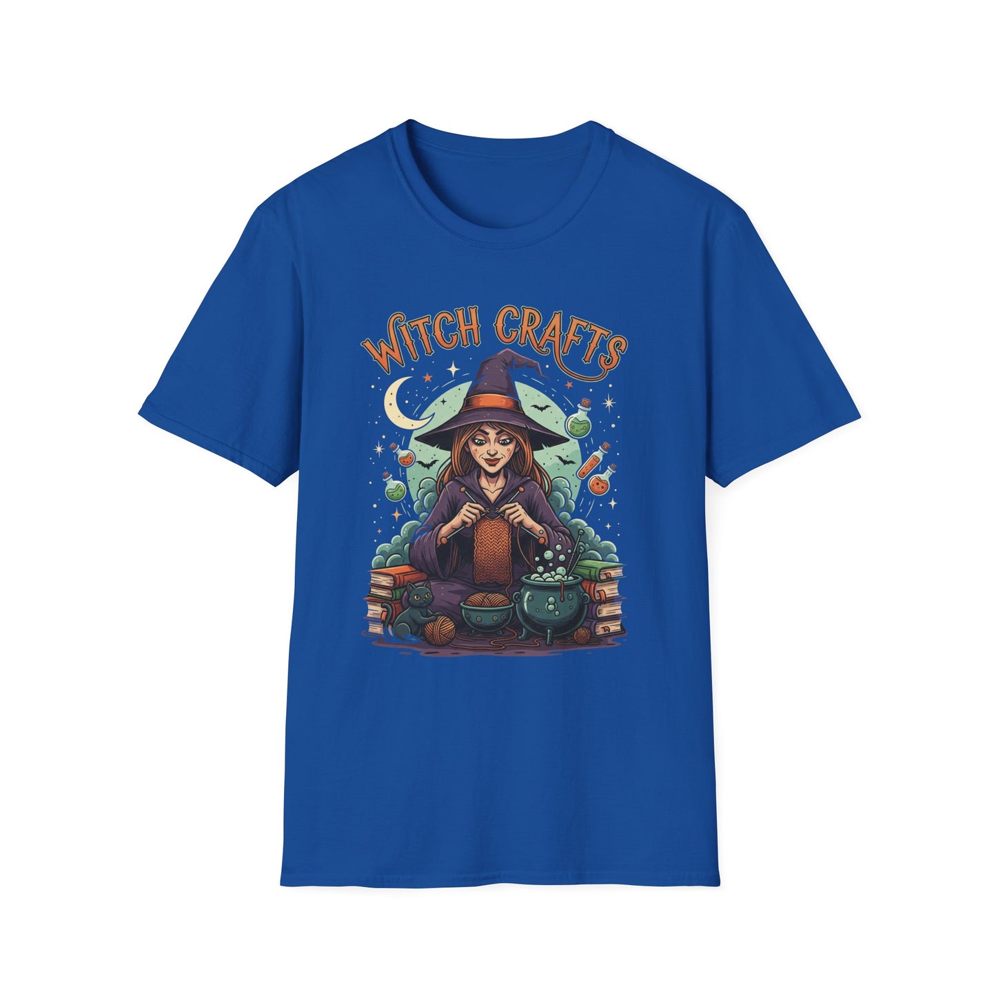 Witchcrafts Unisex Softstyle T-Shirt | Spooky Halloween Tee, Witchy Apparel, Gift for Witches, Retro Graphic Shirt, Autumn Fashion