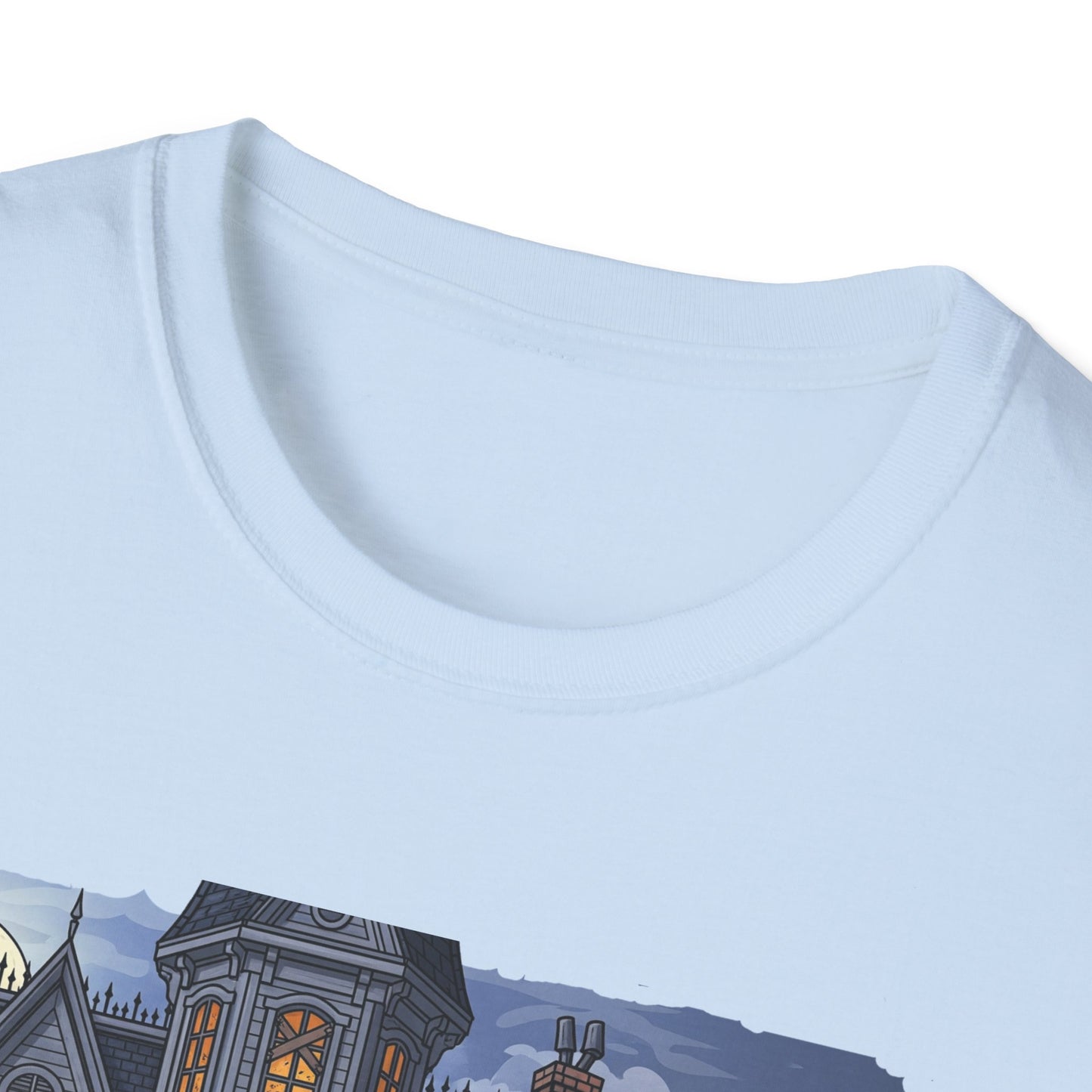 Just Waiting For Halloween Graphic Tee, Unisex Softstyle T-Shirt, Spooky Season Outfit, Perfect for Halloween Parties, Autumn Vibes, Casual Wear