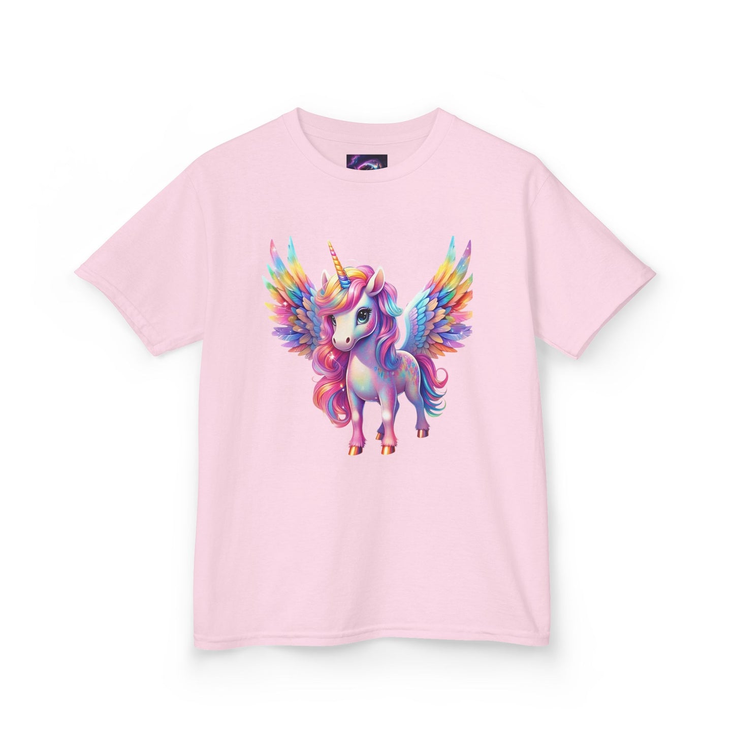 Colorful Unicorn Kids Heavy Cotton Tee - Fun & Whimsical Shirt for Magical Play