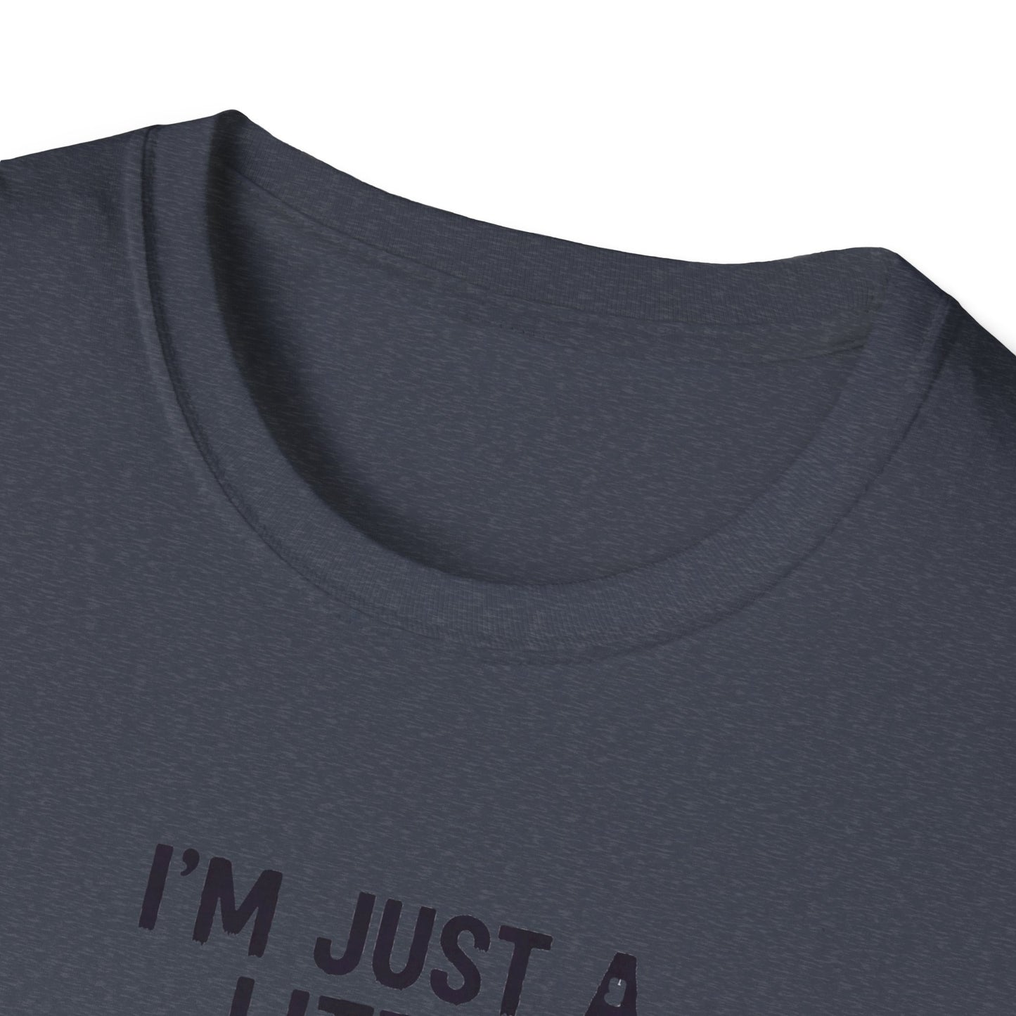 Cute I'm Just A Little Batty Graphic Tee, Funny Halloween T-Shirt, Gift for Bat Lovers, Unisex Softstyle Shirt, Quirky Casual Wear