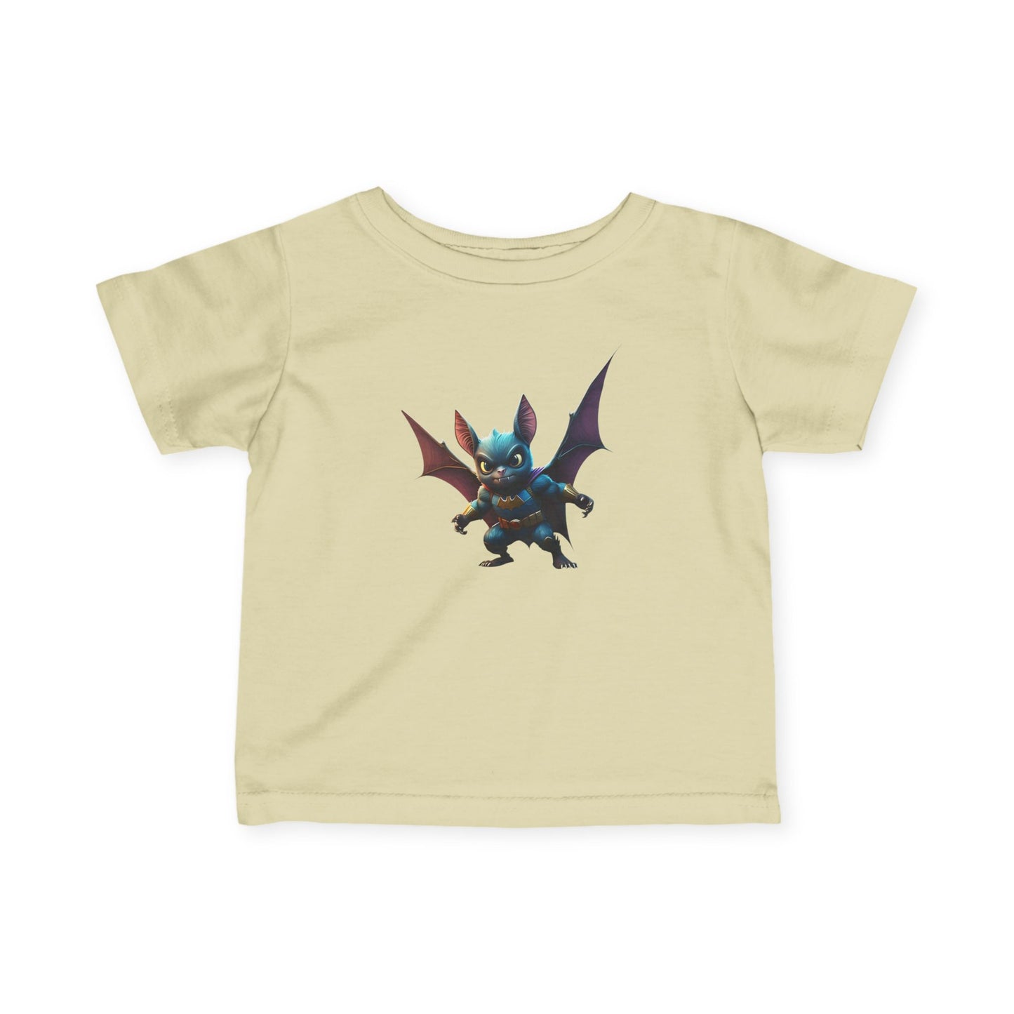 Cute Bat Man Super Hero Infant Tee for Playful Kids | Fun Graphic T-Shirt