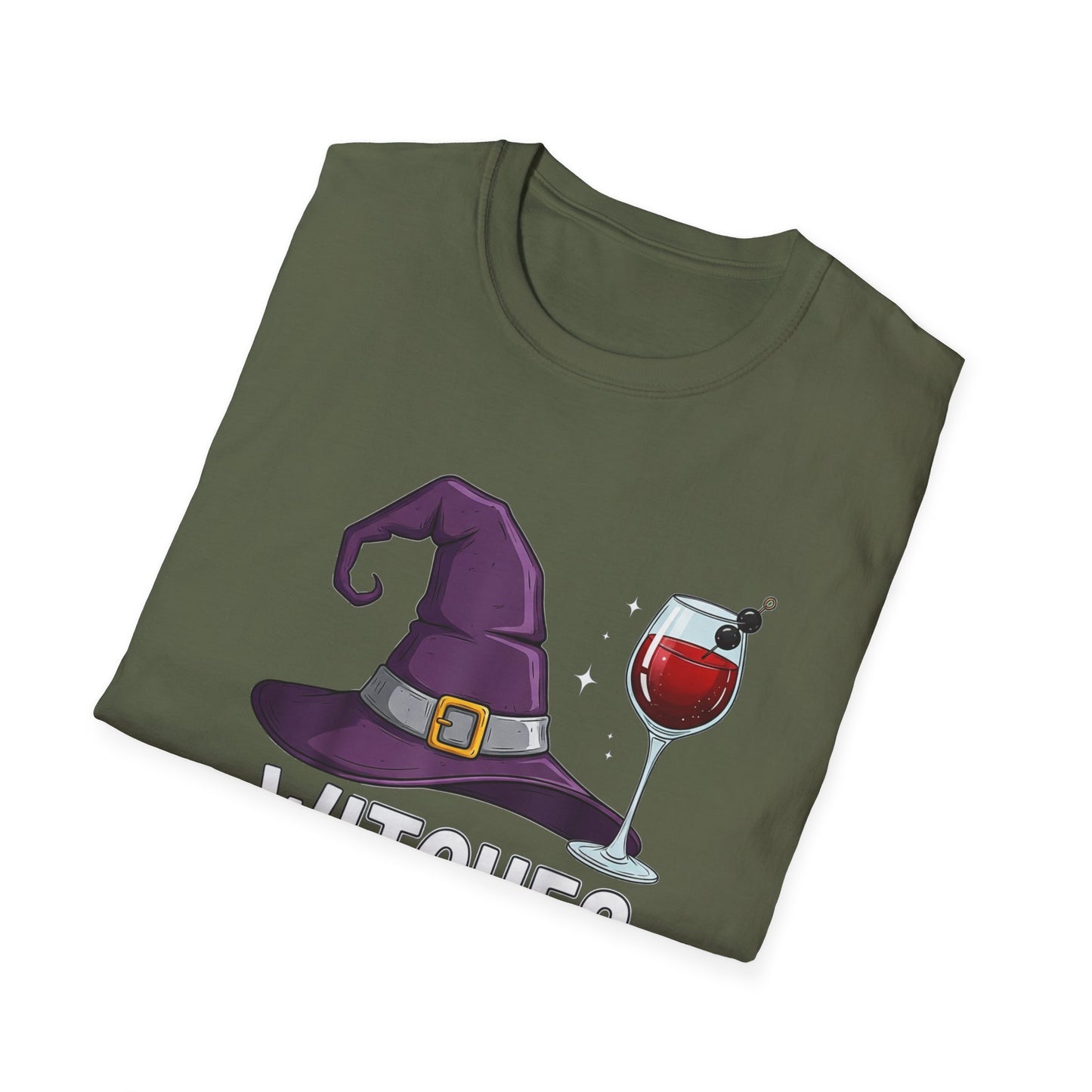 Witches Be Sippin' Unisex Softstyle T-Shirt | Spooky Season Tee, Halloween Gift, Witchy Apparel, Casual Wear, Festival Shirt