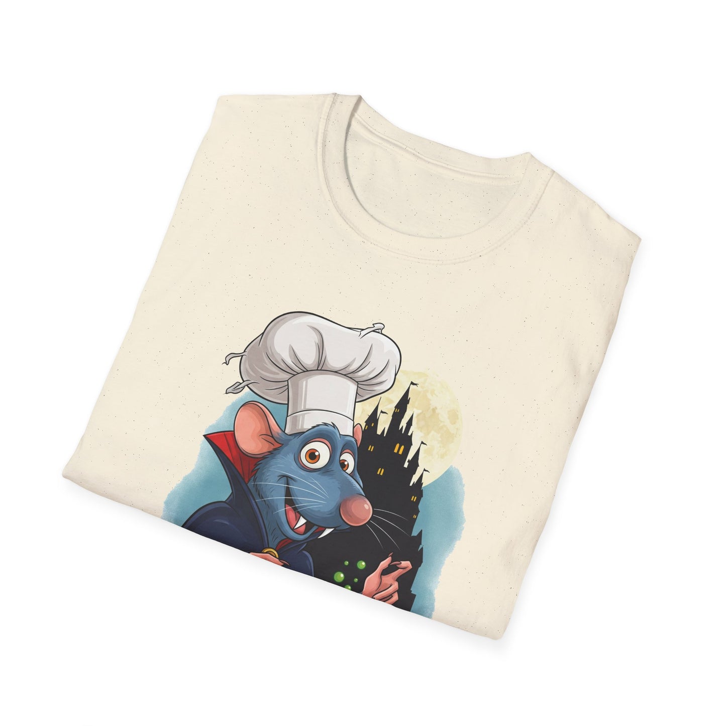 Nosferatoille T-Shirt - Fun Cooking Gift, Unisex Graphic Tee, Nosferatouille Humor, Halloween Apparel, Foodie Tee