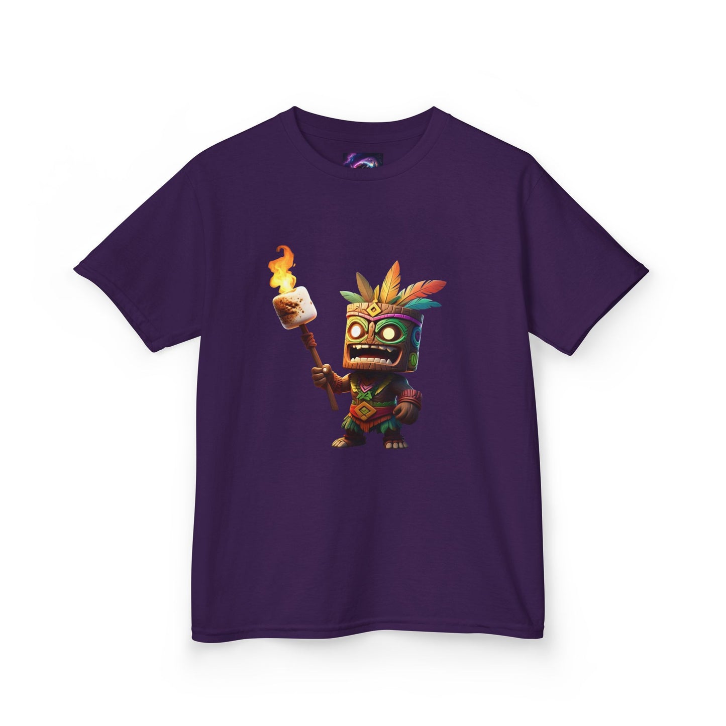 Kids Tiki Toasted Marshmallow Heavy Cotton Tee - Fun & Playful Design for Adventurous Kids