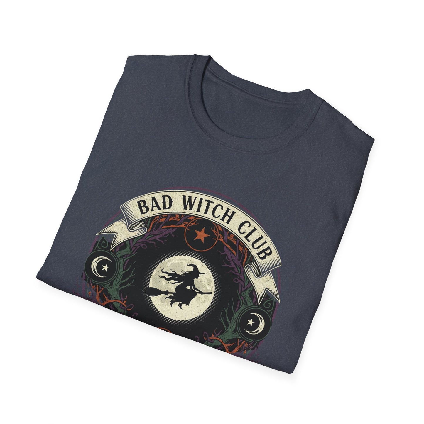 Unisex Bad Witch Club T-Shirt | Boho Style Tee, Witchy Gifts, Halloween Outfit, Casual Wear, Occult Apparel