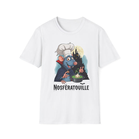 Nosferatoille T-Shirt - Fun Cooking Gift, Unisex Graphic Tee, Nosferatouille Humor, Halloween Apparel, Foodie Tee