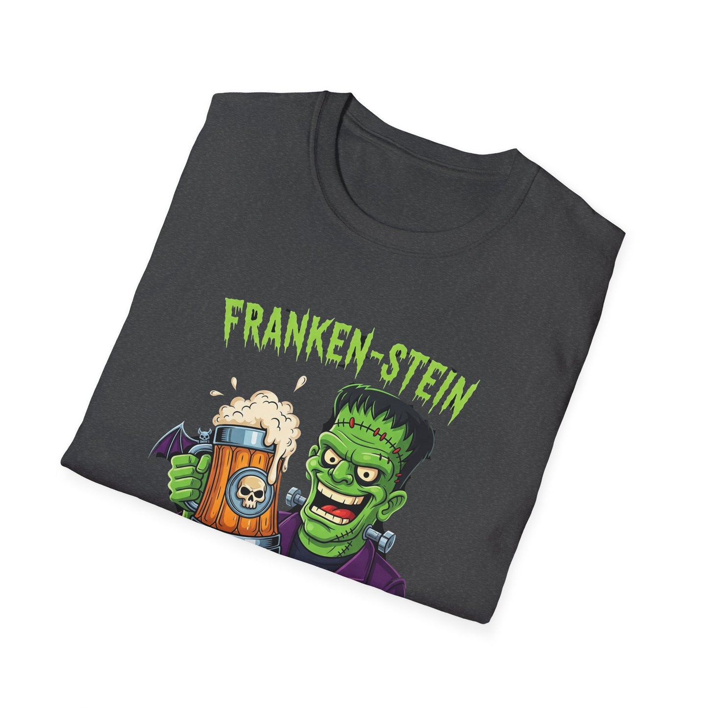 Franken-stein Beer T-Shirt, Spooky Halloween Apparel, Unisex Graphic Tee, Monster Mash Party Shirt, Halloween Costume Top, Beer Lover Gift