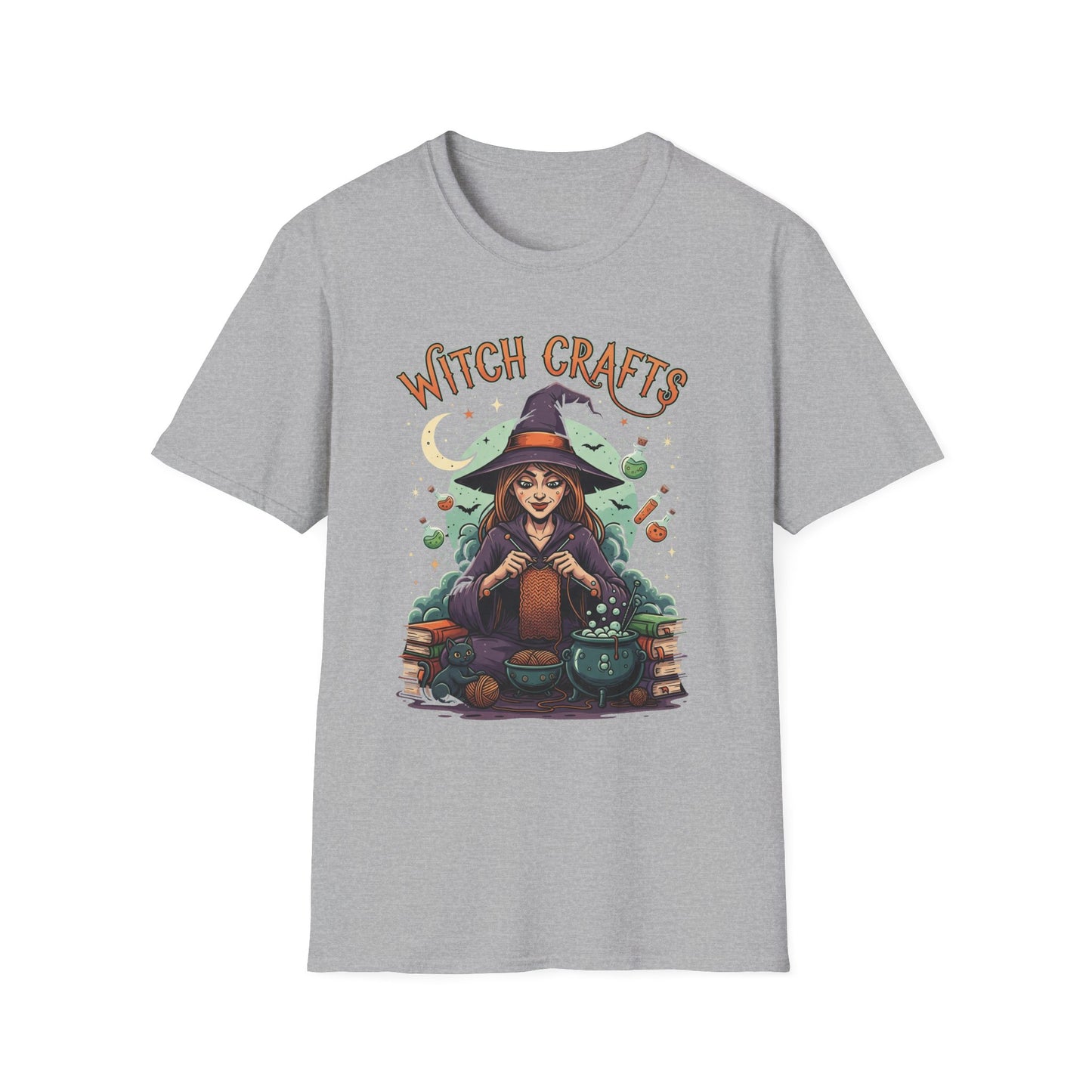 Witchcrafts Unisex Softstyle T-Shirt | Spooky Halloween Tee, Witchy Apparel, Gift for Witches, Retro Graphic Shirt, Autumn Fashion