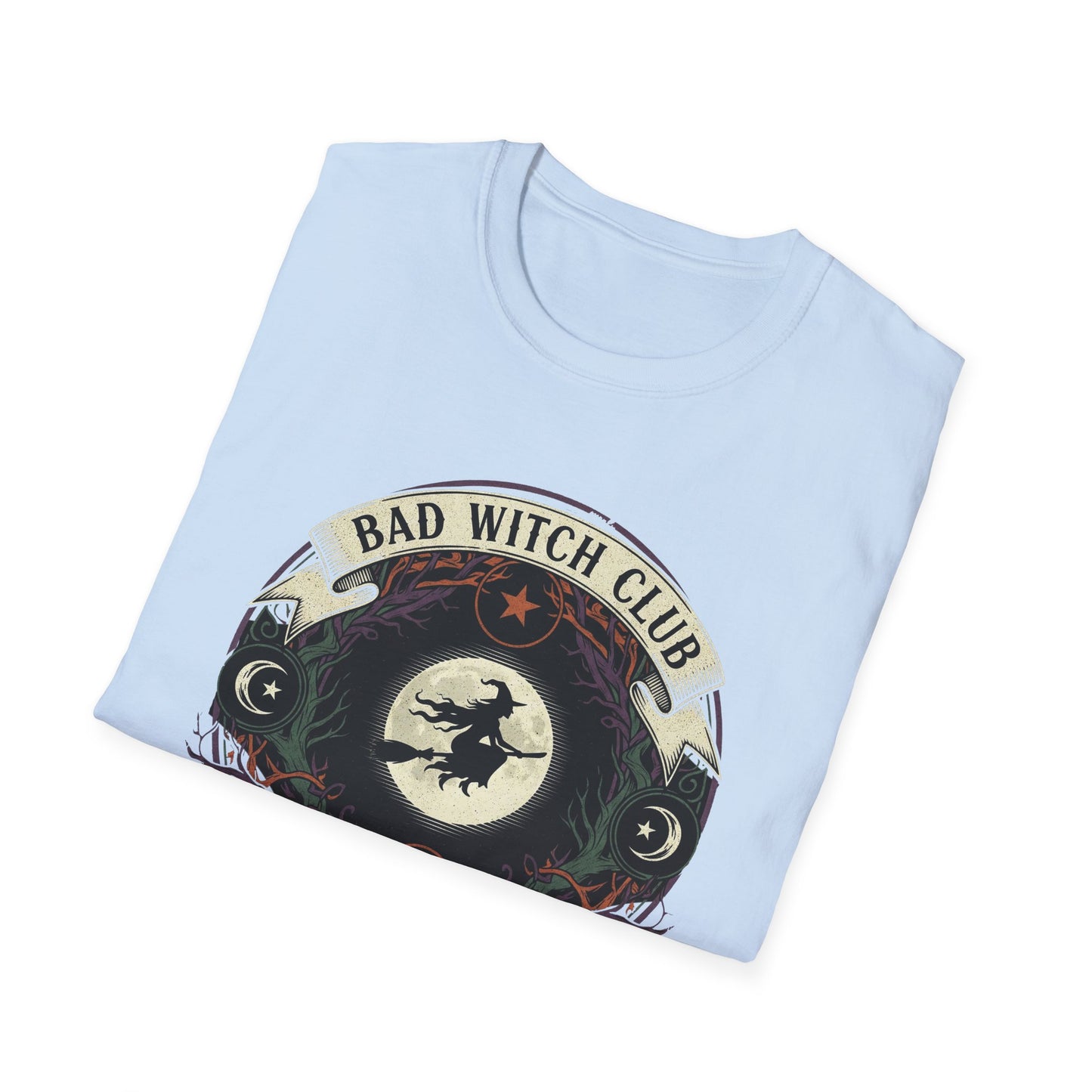 Unisex Bad Witch Club T-Shirt | Boho Style Tee, Witchy Gifts, Halloween Outfit, Casual Wear, Occult Apparel