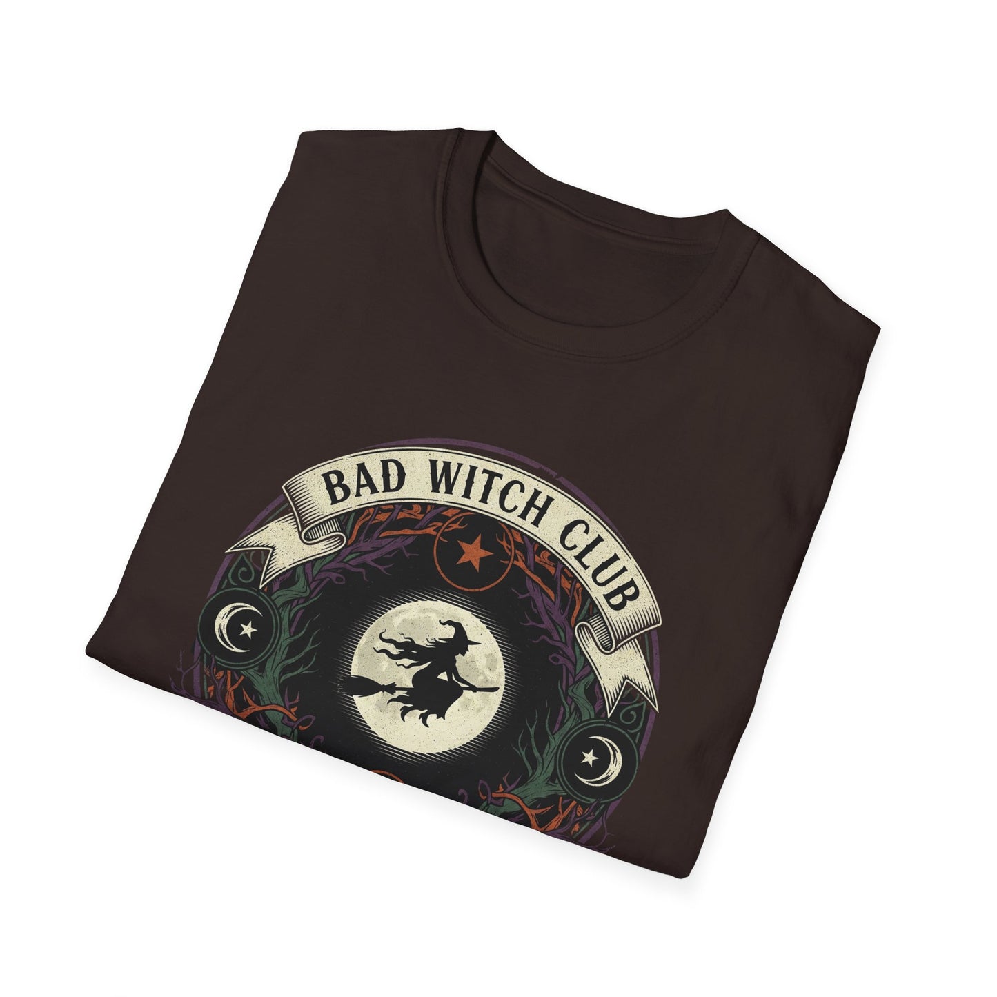 Unisex Bad Witch Club T-Shirt | Boho Style Tee, Witchy Gifts, Halloween Outfit, Casual Wear, Occult Apparel