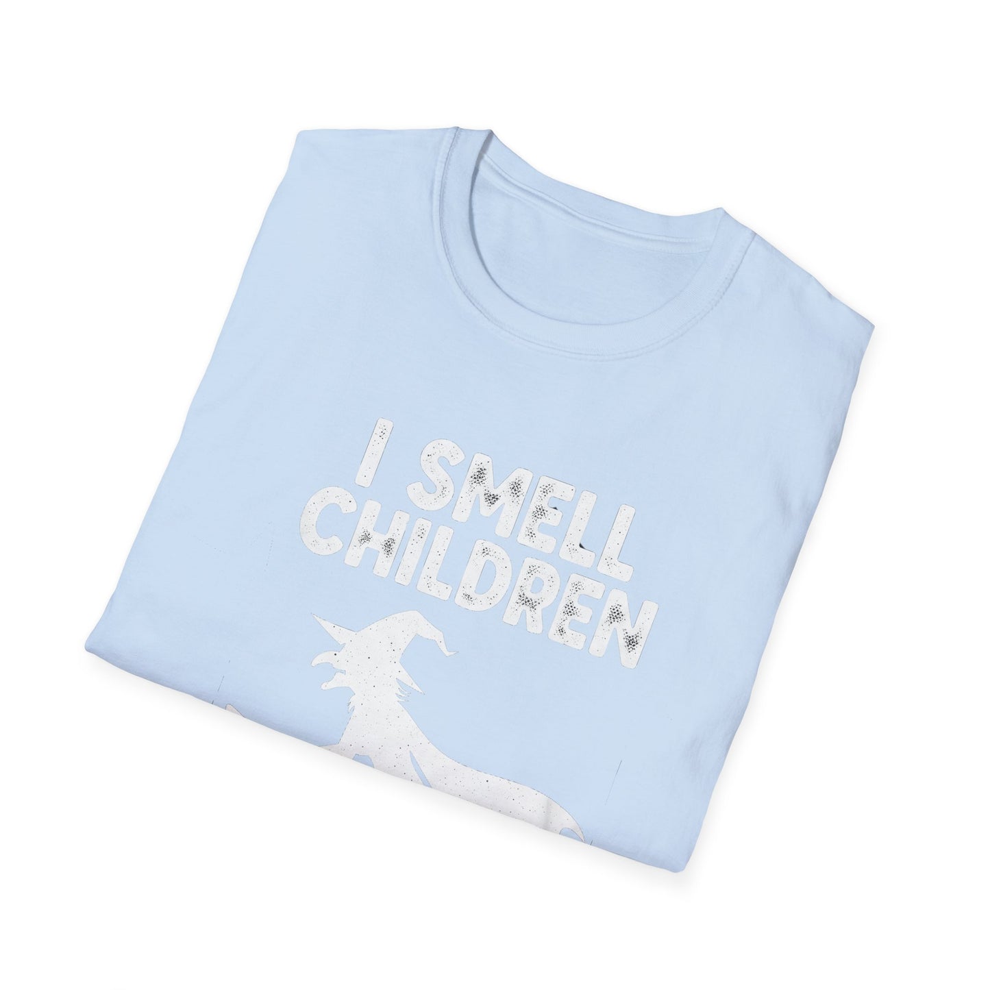 Funny I Smell Children Witch Parity Unisex Softstyle T-Shirt - I Smell Children, Gift for Parents, Humor Tee, Casual Wear, Halloween Party, Fun Outfit