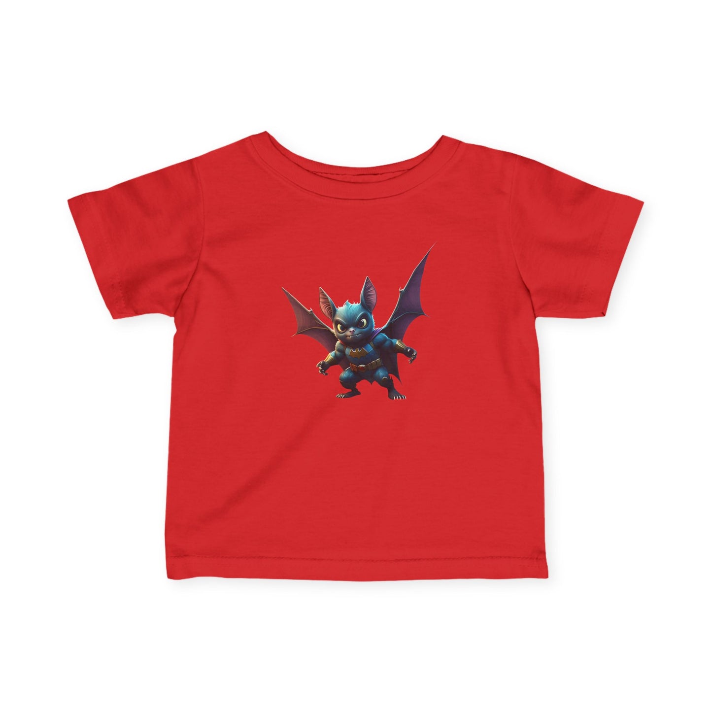 Cute Bat Man Super Hero Infant Tee for Playful Kids | Fun Graphic T-Shirt