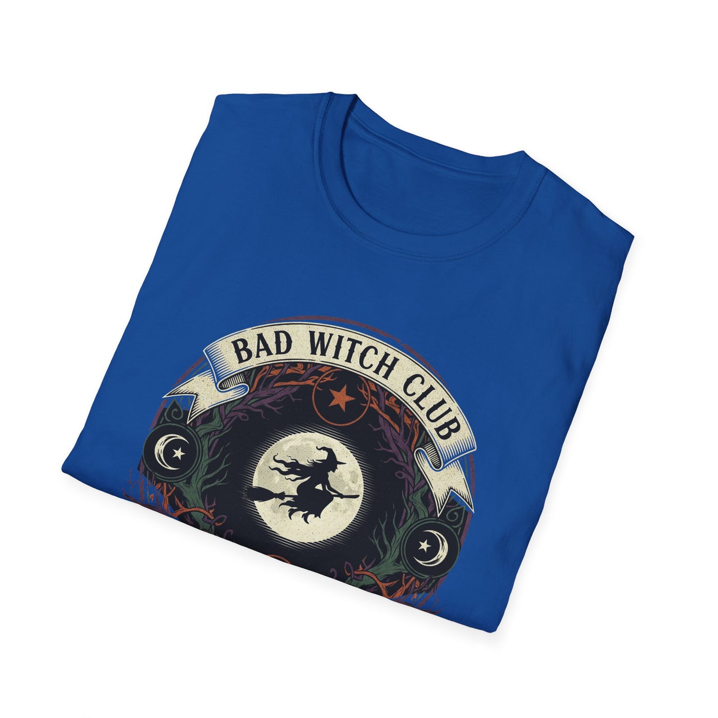 Unisex Bad Witch Club T-Shirt | Boho Style Tee, Witchy Gifts, Halloween Outfit, Casual Wear, Occult Apparel