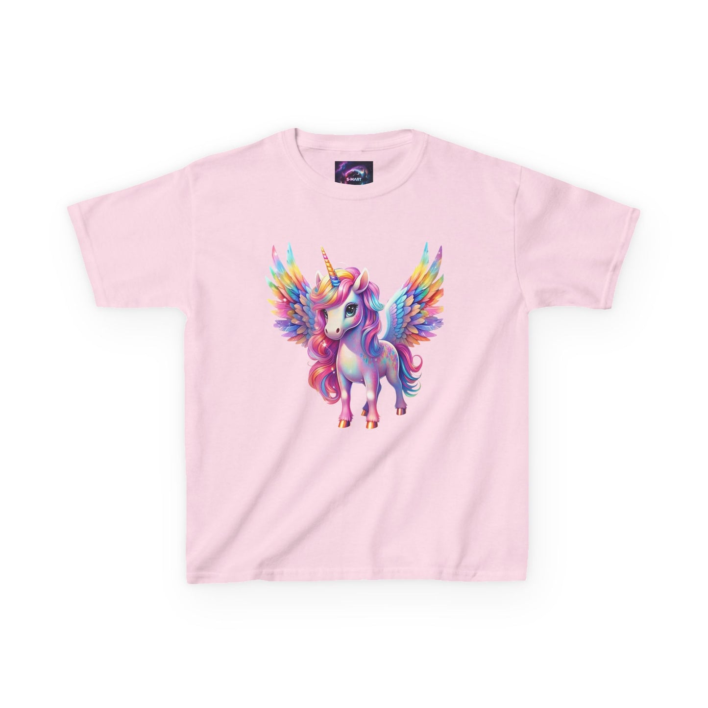 Colorful Unicorn Kids Heavy Cotton Tee - Fun & Whimsical Shirt for Magical Play