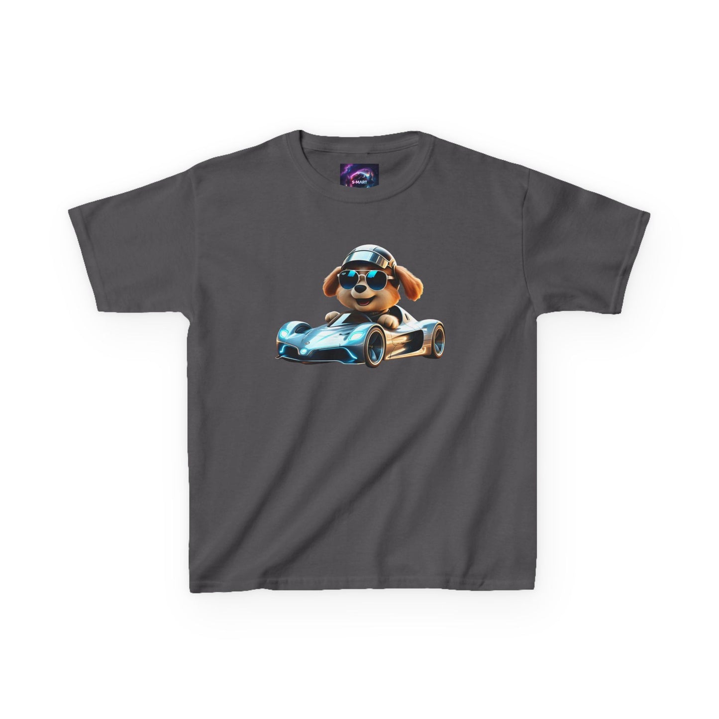 Cool Dog Racing Kids Tee - Fun Lightweight Cotton T-Shirt for Young Speedsters