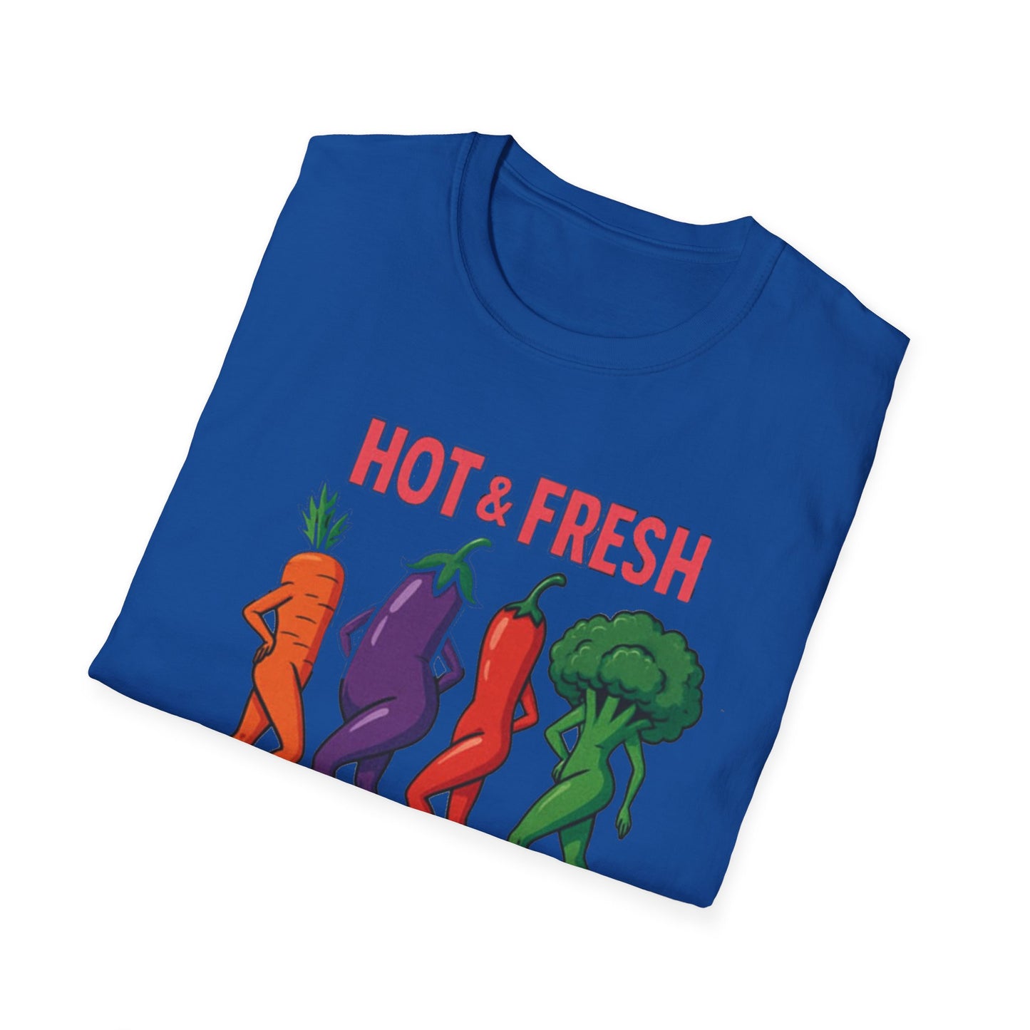Hot & Fresh Vegetable Graphic T-Shirt, Fun Unisex Tee, Cute Foodie Gift, Summer Outfit, Vegan Fashion Statement