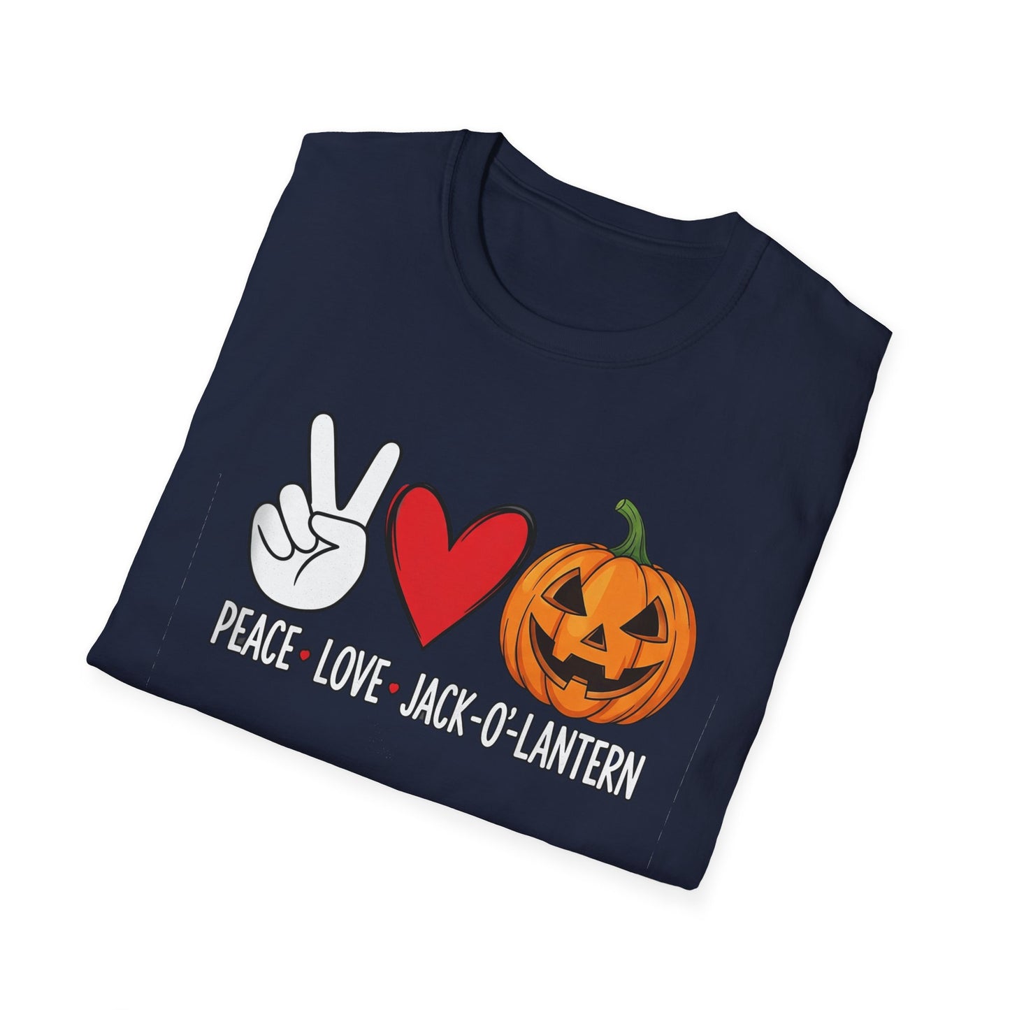 Fall Vibes Graphic T-Shirt, Pumpkin Love Tee, Unisex Halloween Shirt, Peace Love Pumpkin, Autumn Fashion Top