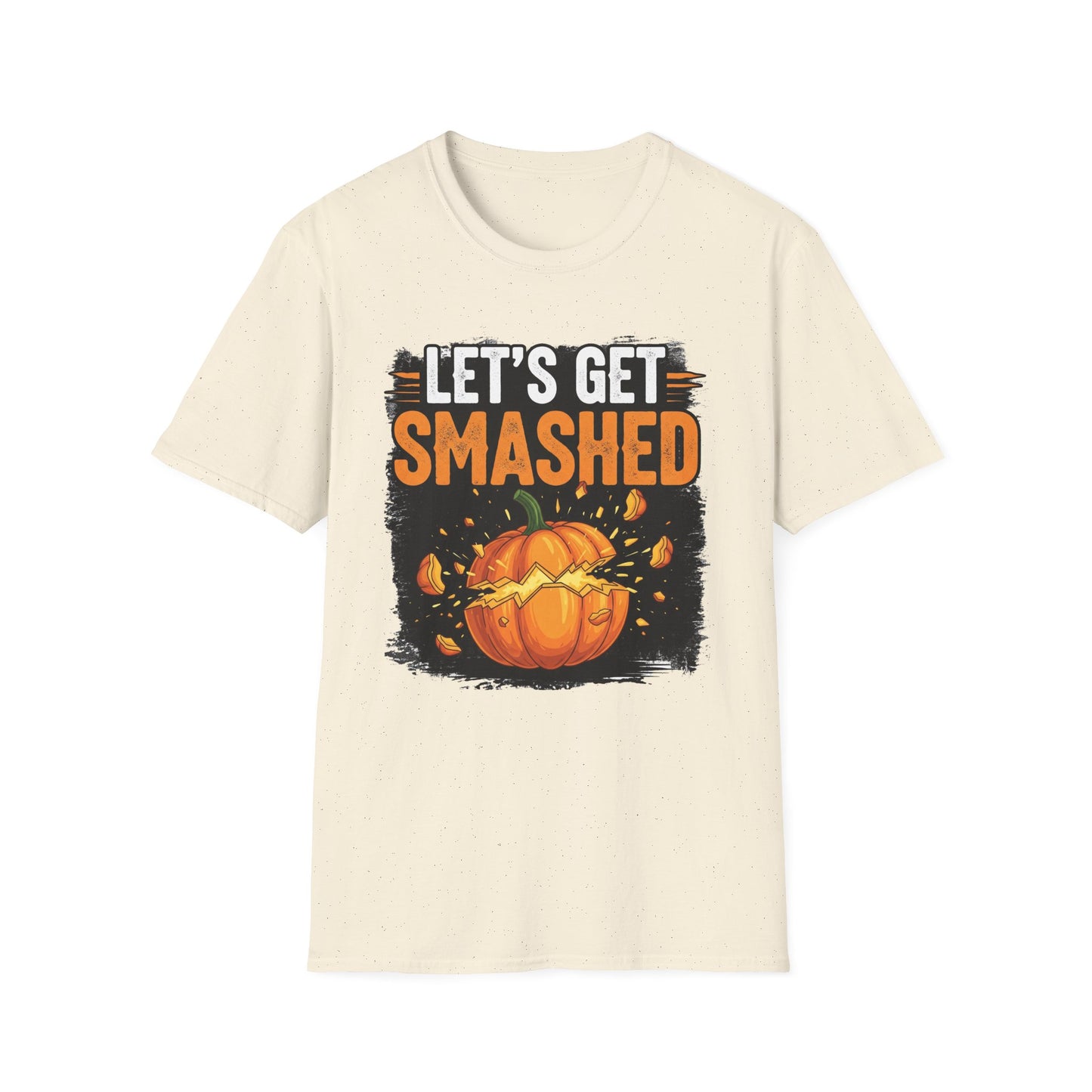 Halloween Pumpkin Lets Get Smashed Graphic T-Shirt, Fall Unisex Tee, Let's Get Smashed Halloween Shirt, Casual Halloween Apparel, Fun Pumpkin Shirt