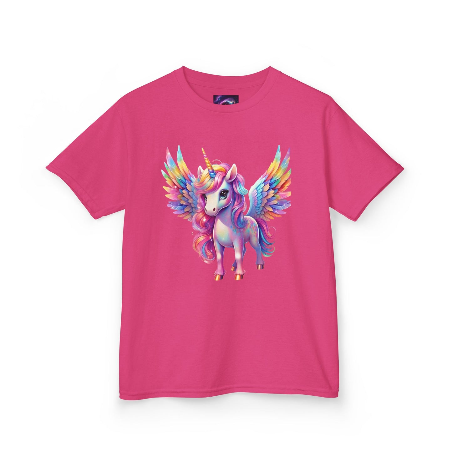 Colorful Unicorn Kids Heavy Cotton Tee - Fun & Whimsical Shirt for Magical Play