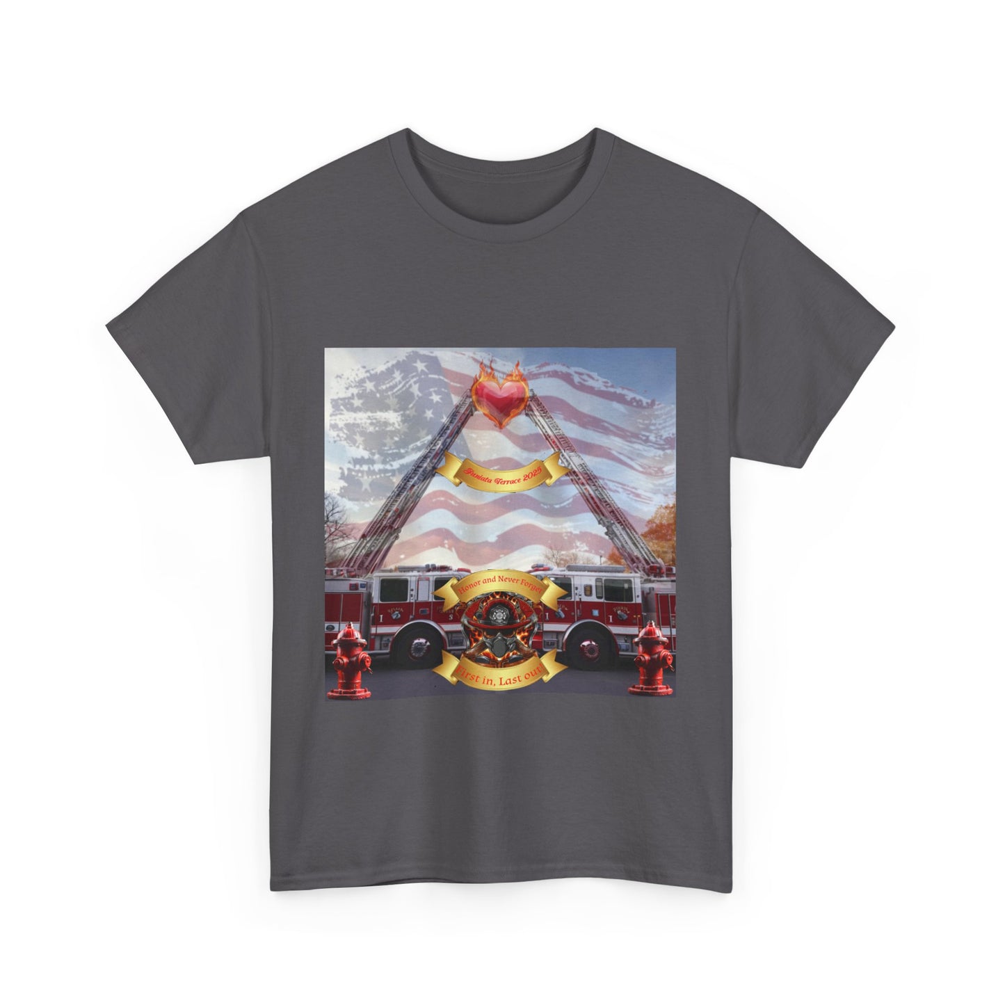The Juniata Terrace Fire 2025 Honor Patriotic Firefighter T-Shirt