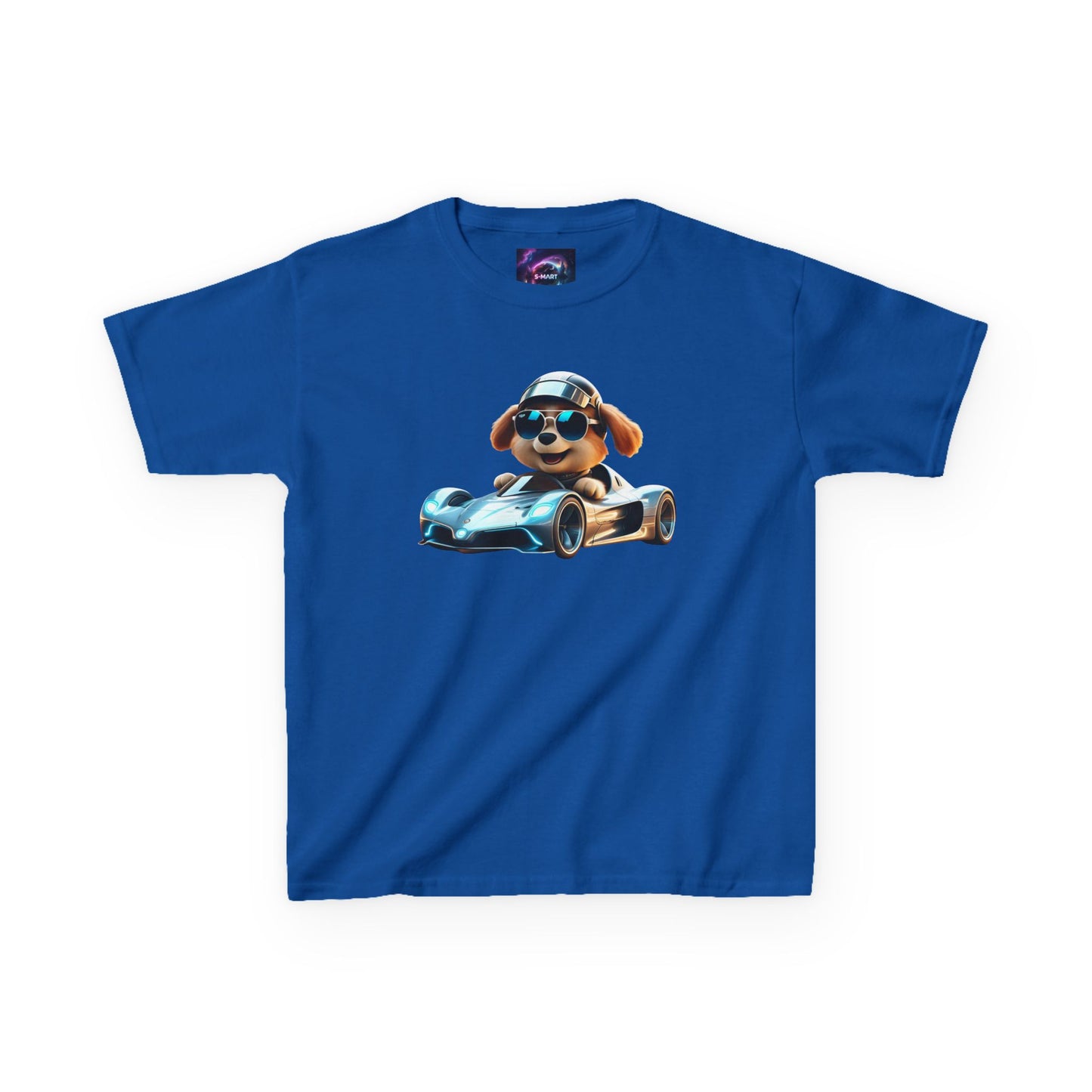 Cool Dog Racing Kids Tee - Fun Lightweight Cotton T-Shirt for Young Speedsters