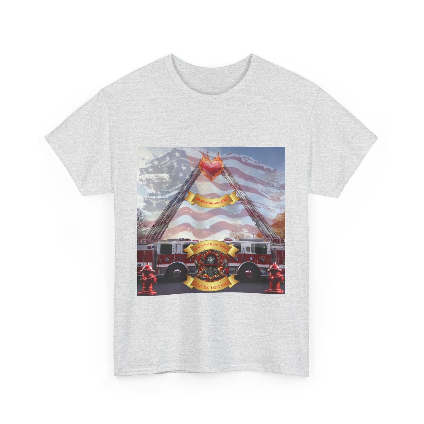 The Juniata Terrace Fire 2025 Honor Patriotic Firefighter T-Shirt