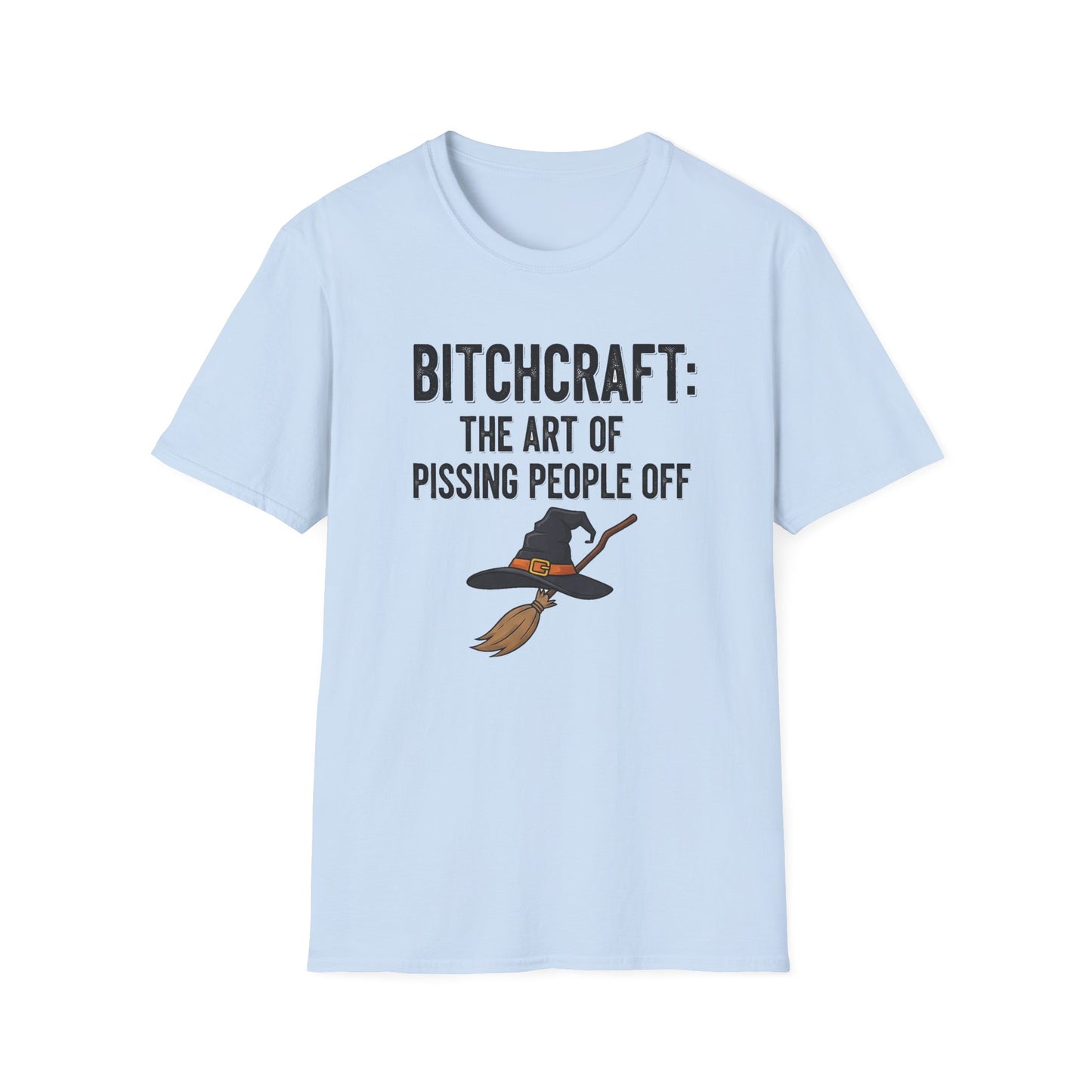 Witchcraft Bitchcraft The Art Of Pissing People Off Unisex T-Shirt | Magic Lover Gift, Halloween Apparel, Art of Spell Casting Tee, Mystical Fashion