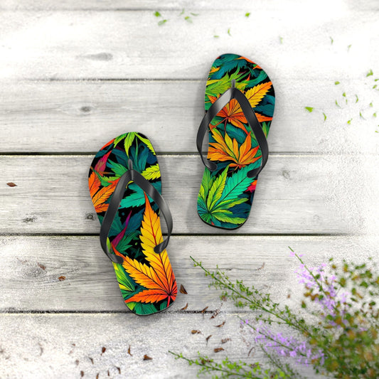 420 Happy Flip Flops - S-Mart Shop Smart Treasures