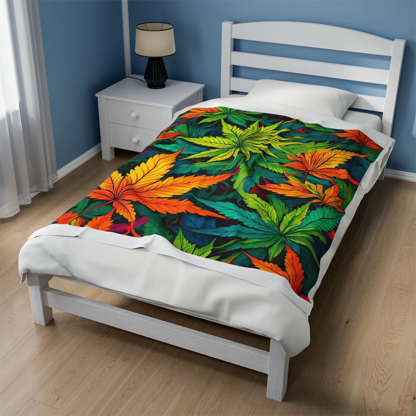 420 Happy Harvest Velveteen Plush Blanket - S-Mart Shop Smart Treasures