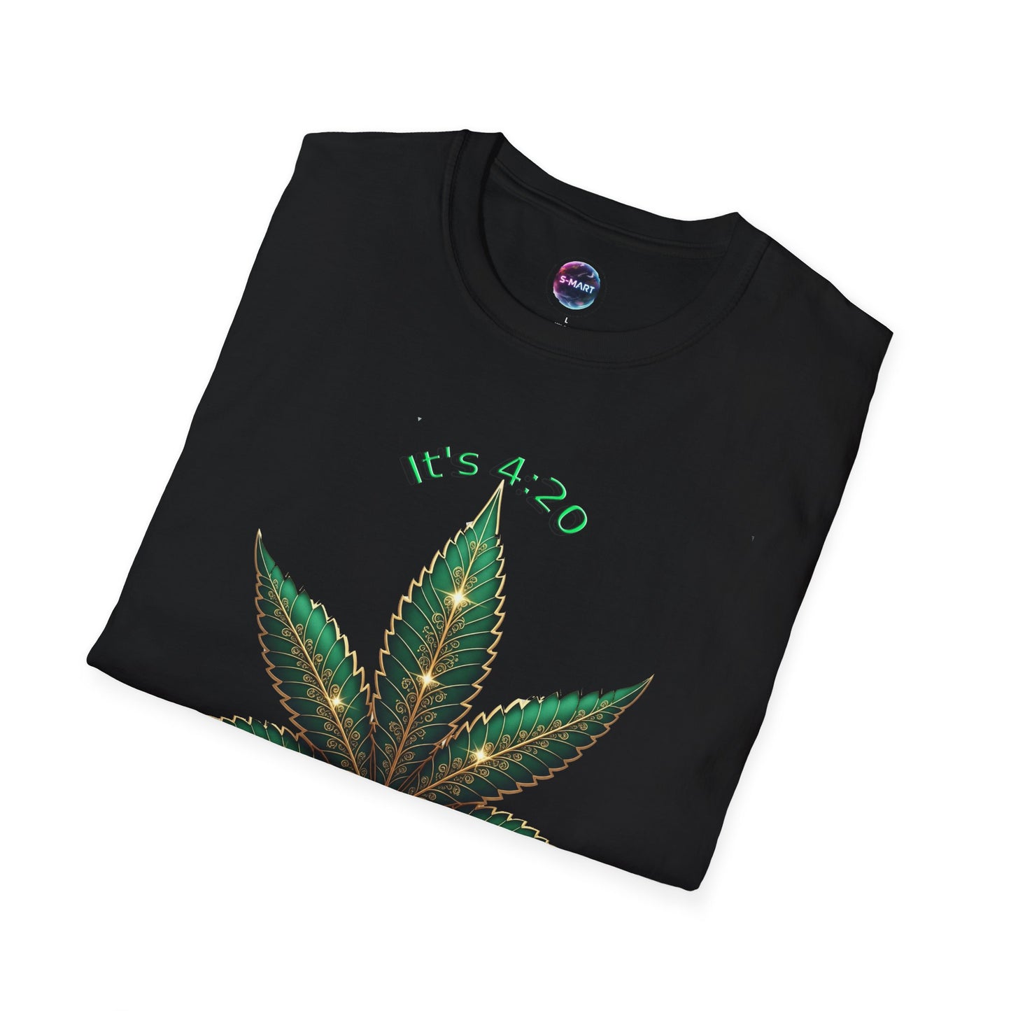It's 420 Somewhere Vibes Unisex T-Shirt - Perfect for Cannabis Enthusiasts, Gifts, Festivals, Casual Wear, and Celebrations! - S-Mart Shop Smart Treasures