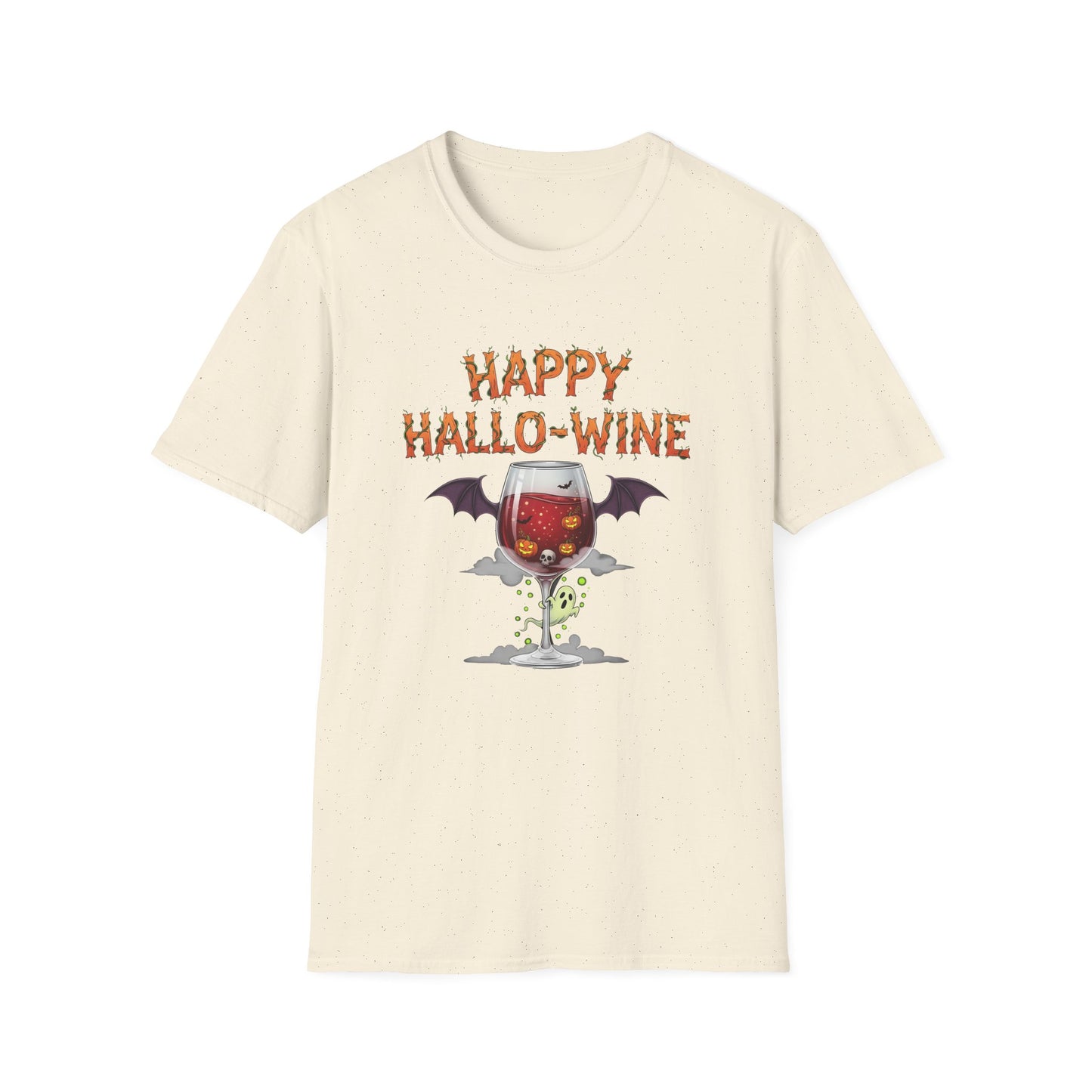Happy Halloween Wine T-Shirt, Fun Costume Tee, Unisex Graphic Shirt, Spooky Party Wear, Gift for Wine Lovers