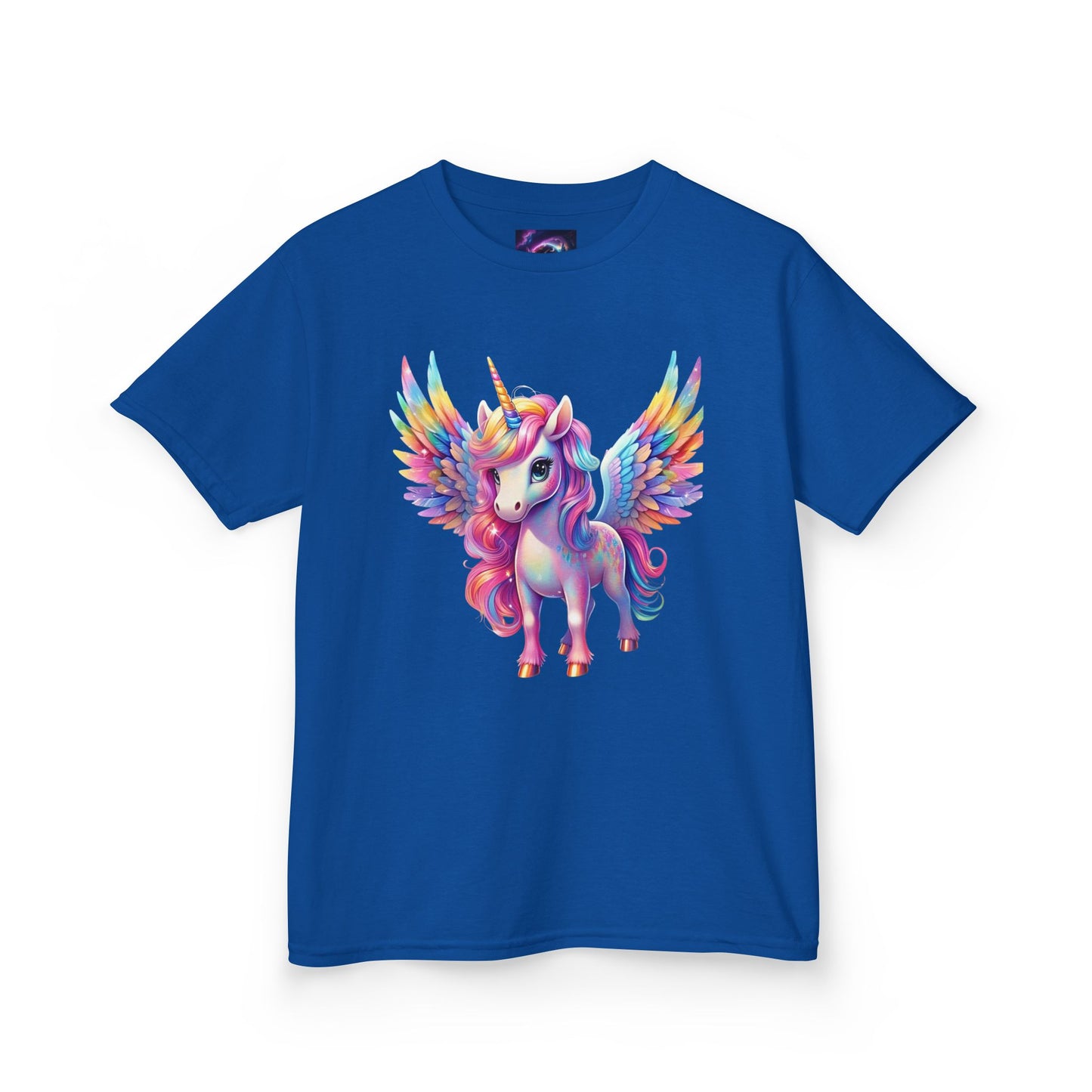 Colorful Unicorn Kids Heavy Cotton Tee - Fun & Whimsical Shirt for Magical Play