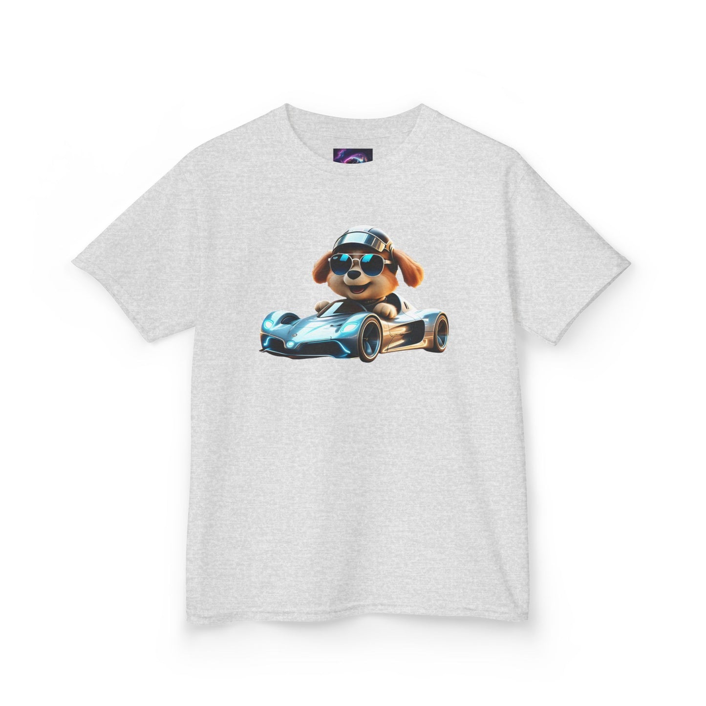 Cool Dog Racing Kids Tee - Fun Lightweight Cotton T-Shirt for Young Speedsters