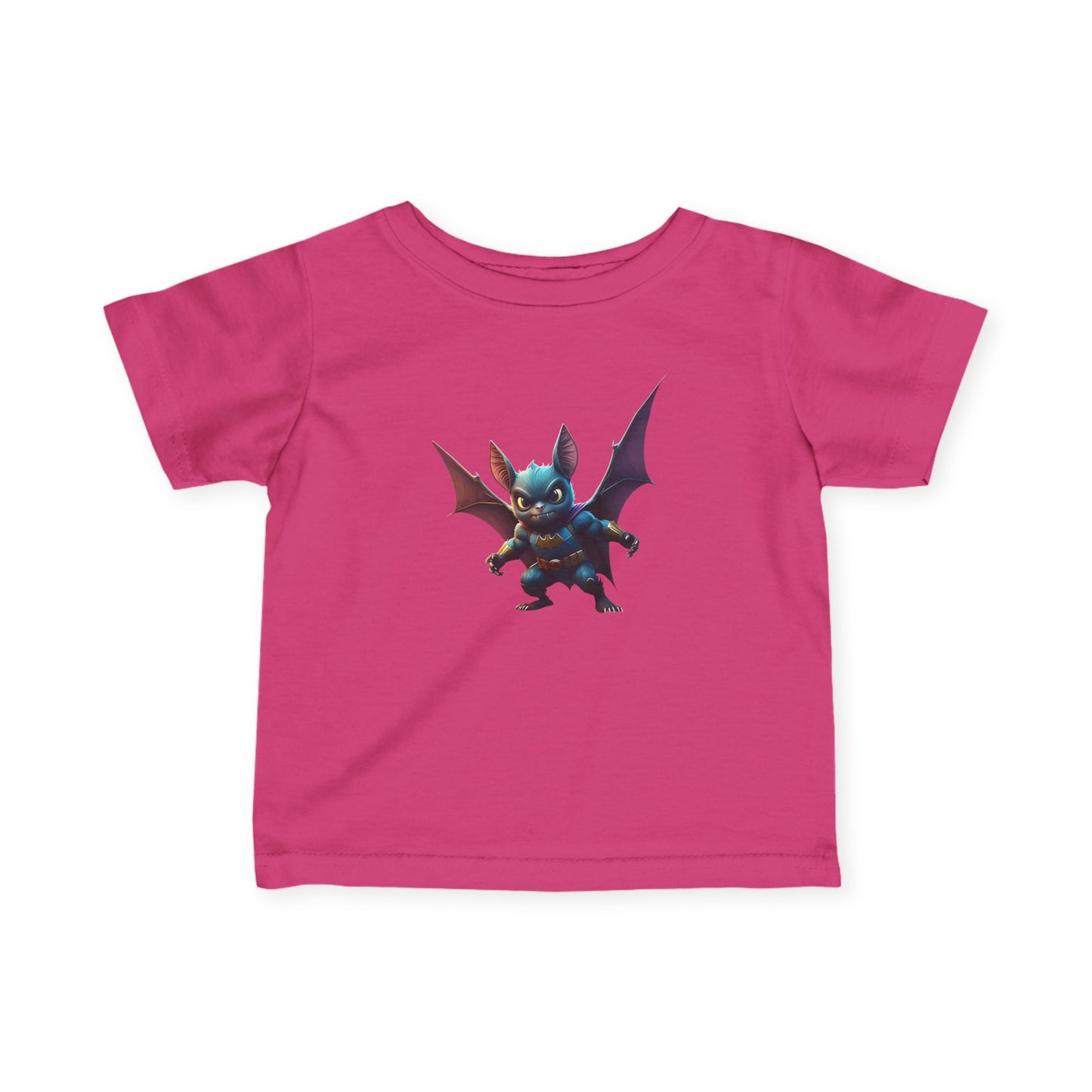 Cute Bat Man Super Hero Infant Tee for Playful Kids | Fun Graphic T-Shirt