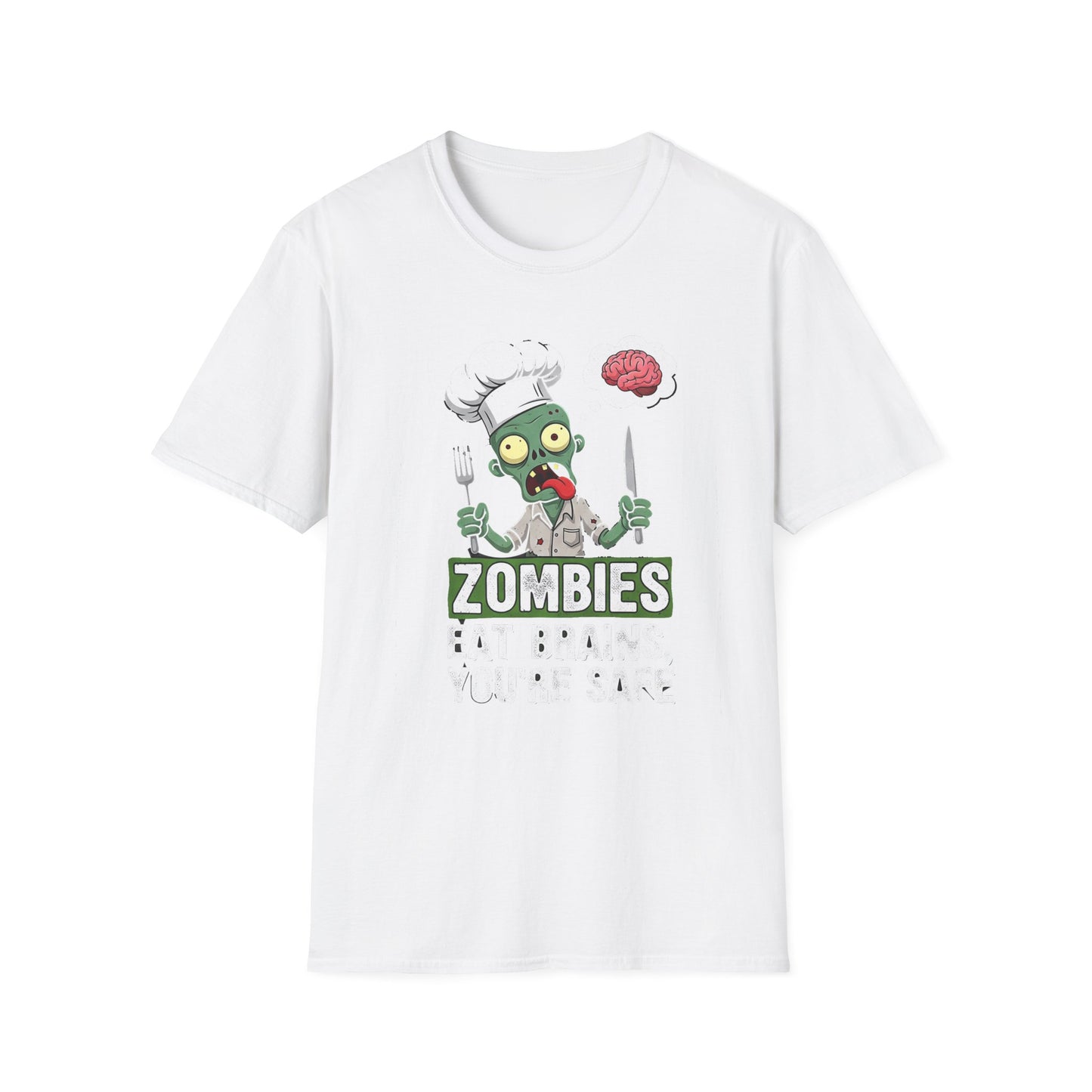 Zombie Chef T-Shirt, Funny Unisex Tee, Halloween Apparel, Gift for Foodies, Quirky Graphic Tee, Casual Wear