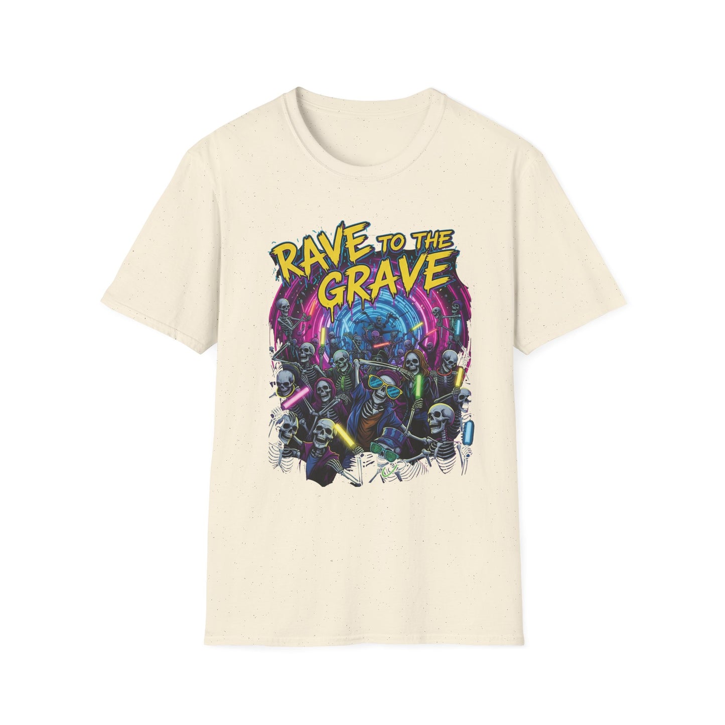 Rave to the Grave Unisex T-Shirt | Festival Wear, Halloween Costume, Gift for Party Lovers, Music Festival Tee, Graphic Shirt