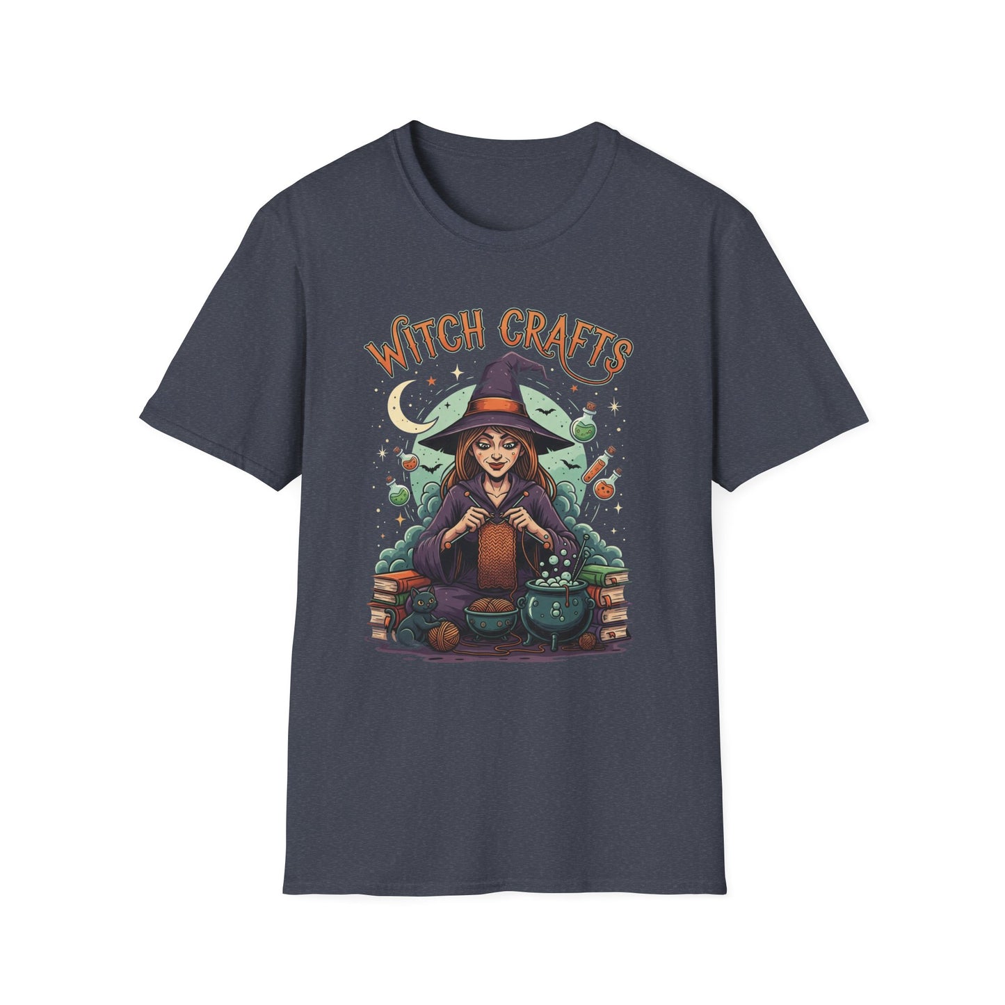 Witchcrafts Unisex Softstyle T-Shirt | Spooky Halloween Tee, Witchy Apparel, Gift for Witches, Retro Graphic Shirt, Autumn Fashion