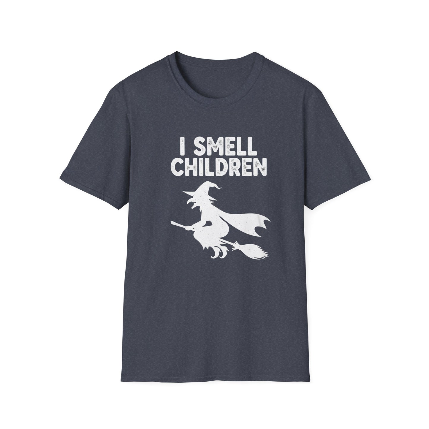 Funny I Smell Children Witch Parity Unisex Softstyle T-Shirt - I Smell Children, Gift for Parents, Humor Tee, Casual Wear, Halloween Party, Fun Outfit
