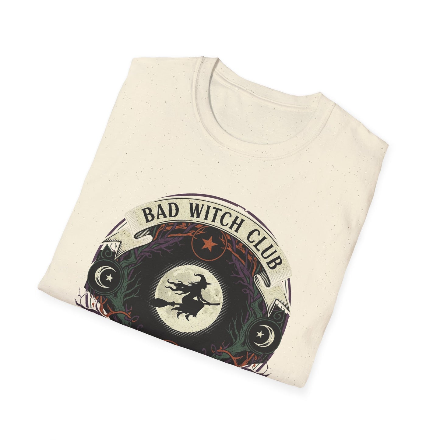 Unisex Bad Witch Club T-Shirt | Boho Style Tee, Witchy Gifts, Halloween Outfit, Casual Wear, Occult Apparel