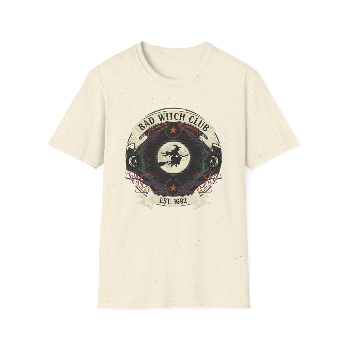 Unisex Bad Witch Club T-Shirt | Boho Style Tee, Witchy Gifts, Halloween Outfit, Casual Wear, Occult Apparel