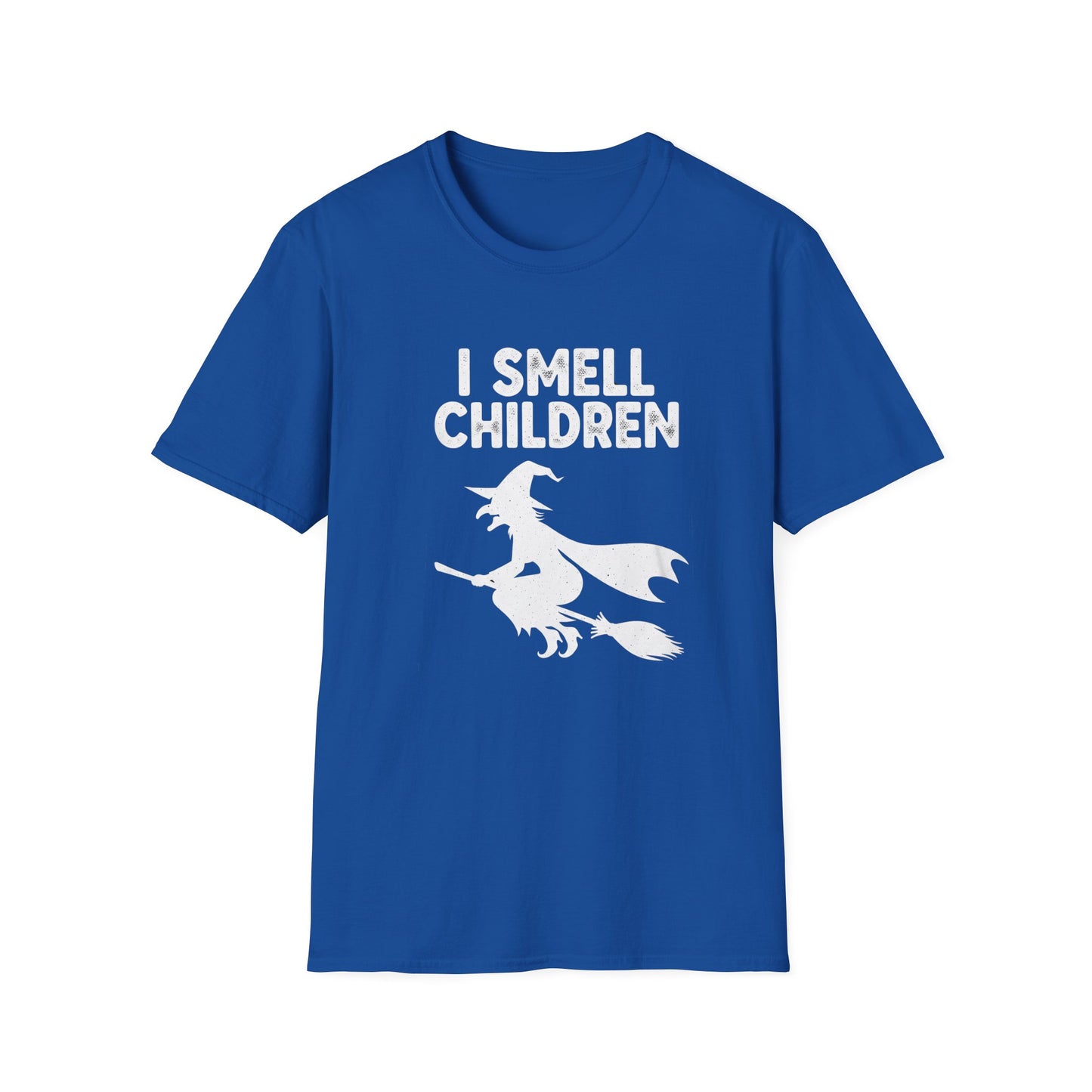 Funny I Smell Children Witch Parity Unisex Softstyle T-Shirt - I Smell Children, Gift for Parents, Humor Tee, Casual Wear, Halloween Party, Fun Outfit