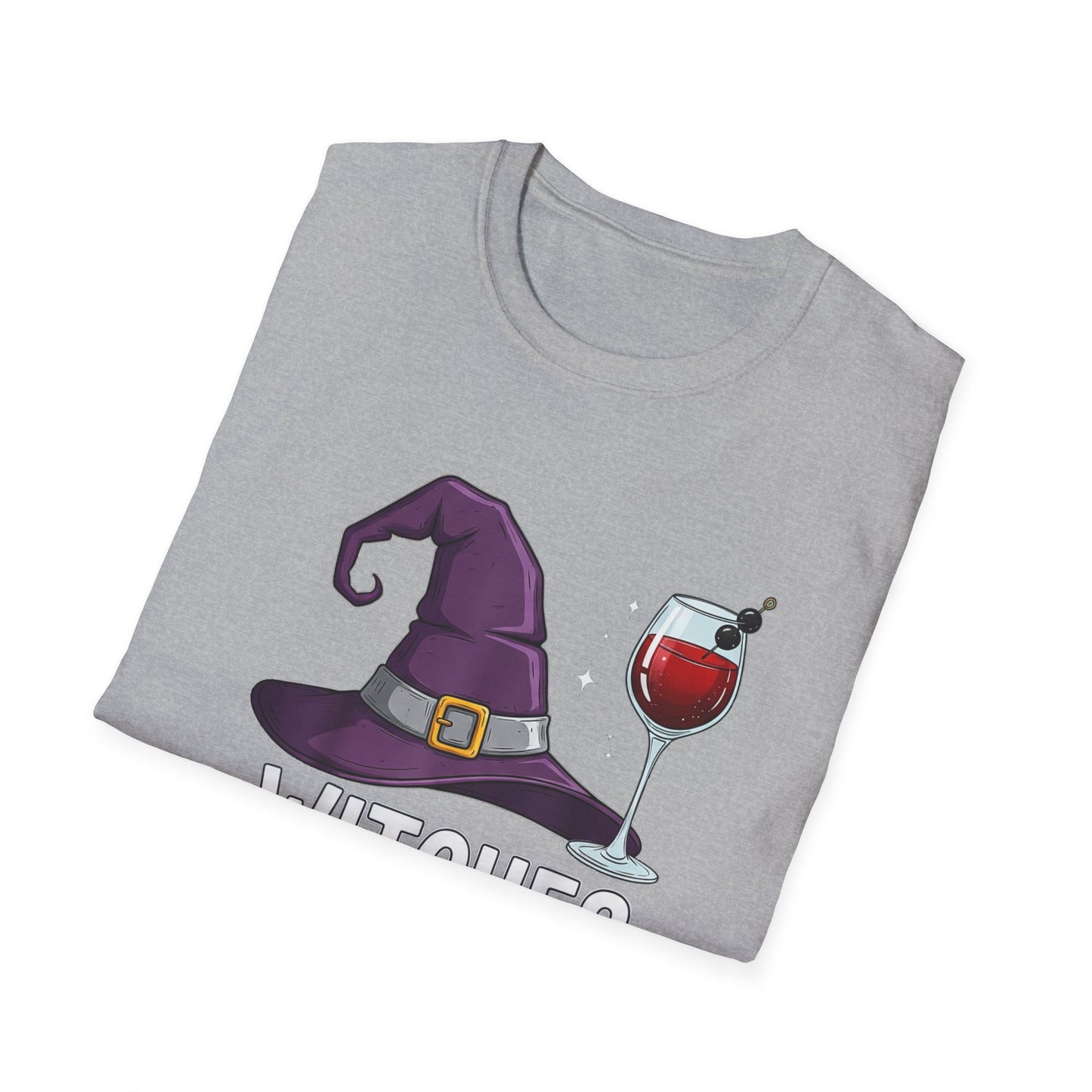 Witches Be Sippin' Unisex Softstyle T-Shirt | Spooky Season Tee, Halloween Gift, Witchy Apparel, Casual Wear, Festival Shirt