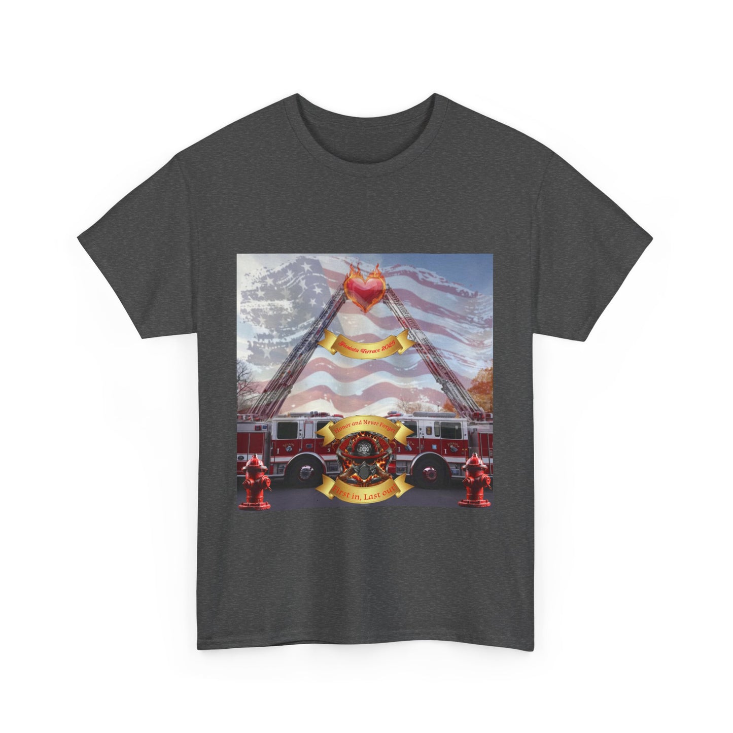The Juniata Terrace Fire 2025 Honor Patriotic Firefighter T-Shirt