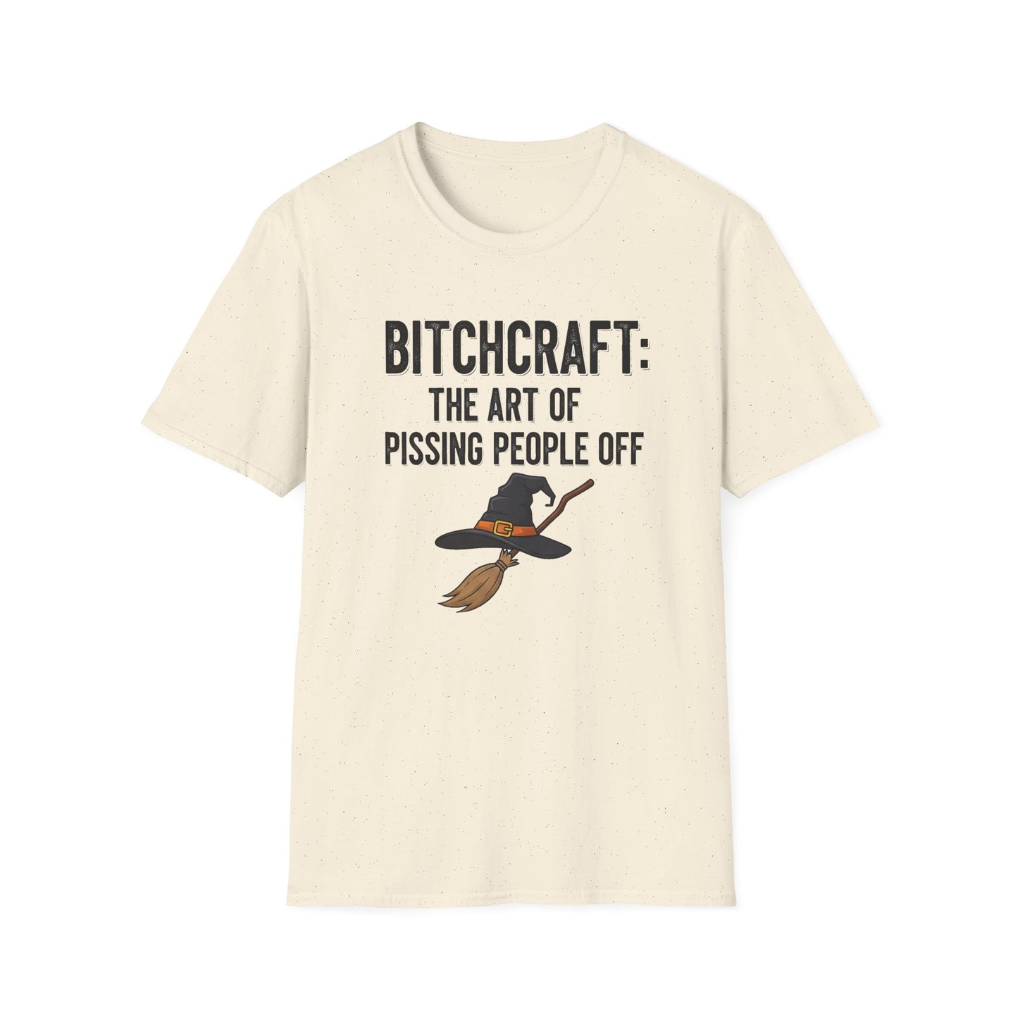Witchcraft Bitchcraft The Art Of Pissing People Off Unisex T-Shirt | Magic Lover Gift, Halloween Apparel, Art of Spell Casting Tee, Mystical Fashion