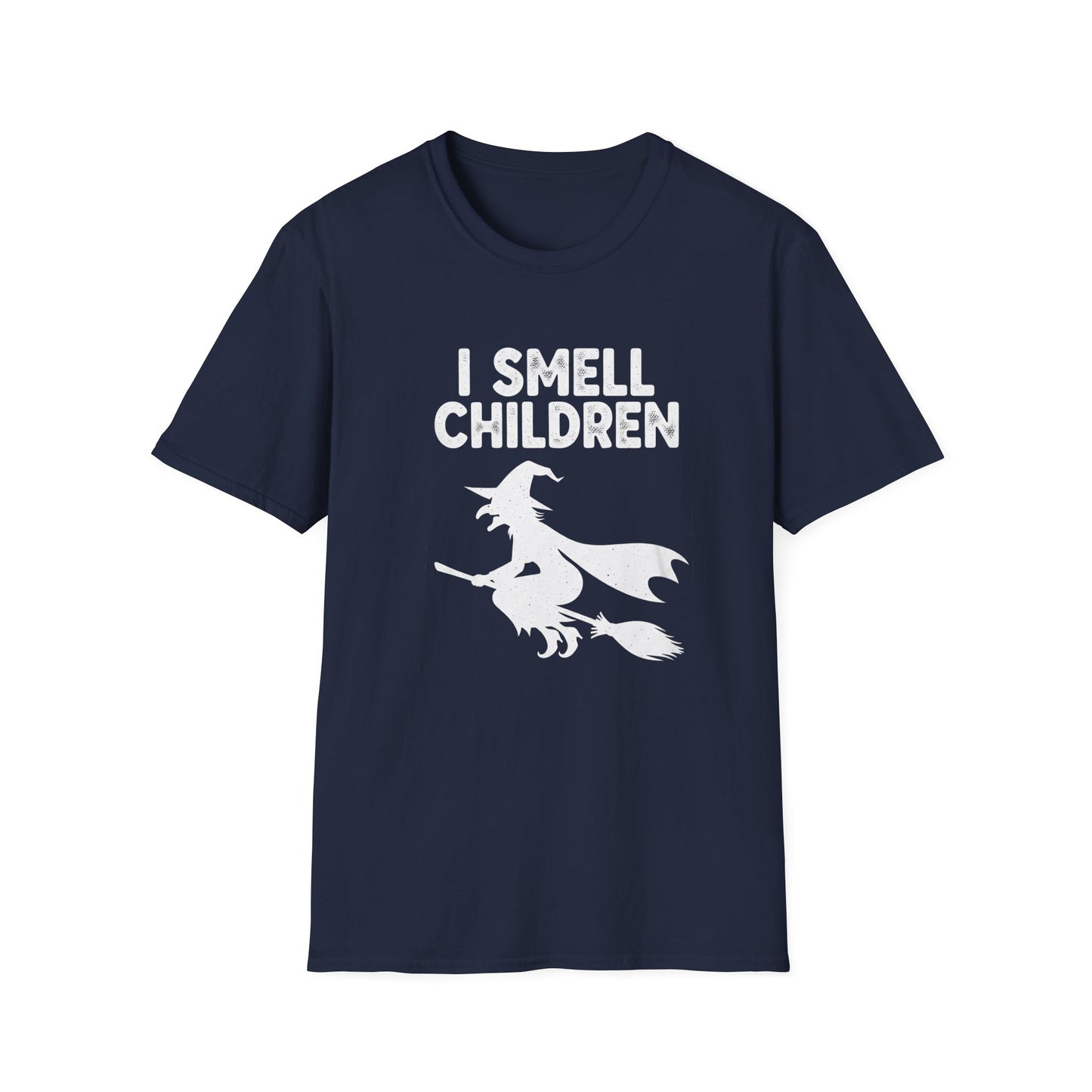 Funny I Smell Children Witch Parity Unisex Softstyle T-Shirt - I Smell Children, Gift for Parents, Humor Tee, Casual Wear, Halloween Party, Fun Outfit