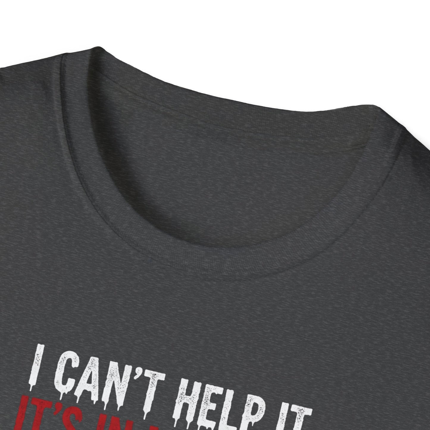 Coffee Lover's Vampire Its In My Blood Unisex T-Shirt, Funny Graphic Tee, Gift for Baristas, Coffee Addicts, Casual Wear, Halloween Apparel