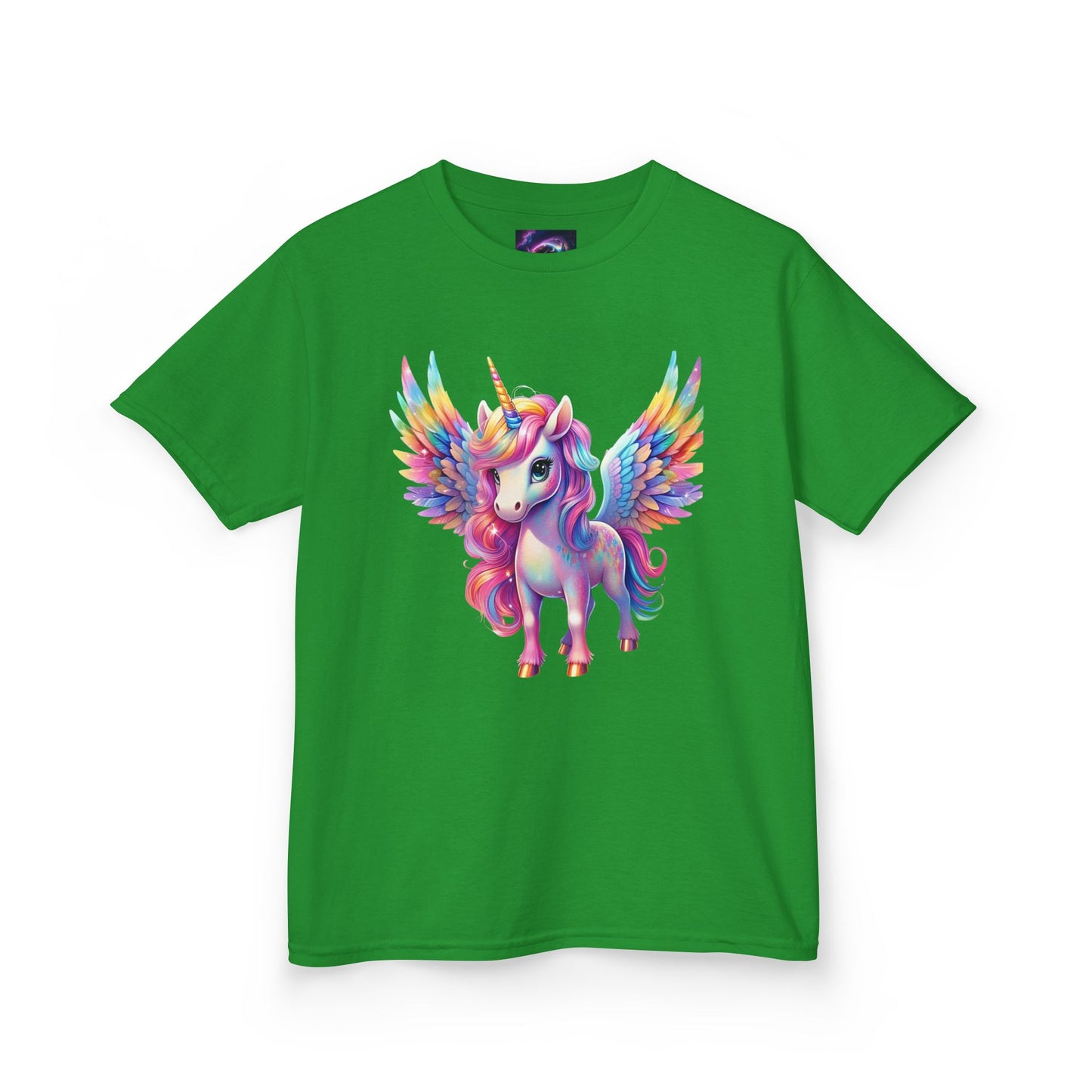 Colorful Unicorn Kids Heavy Cotton Tee - Fun & Whimsical Shirt for Magical Play