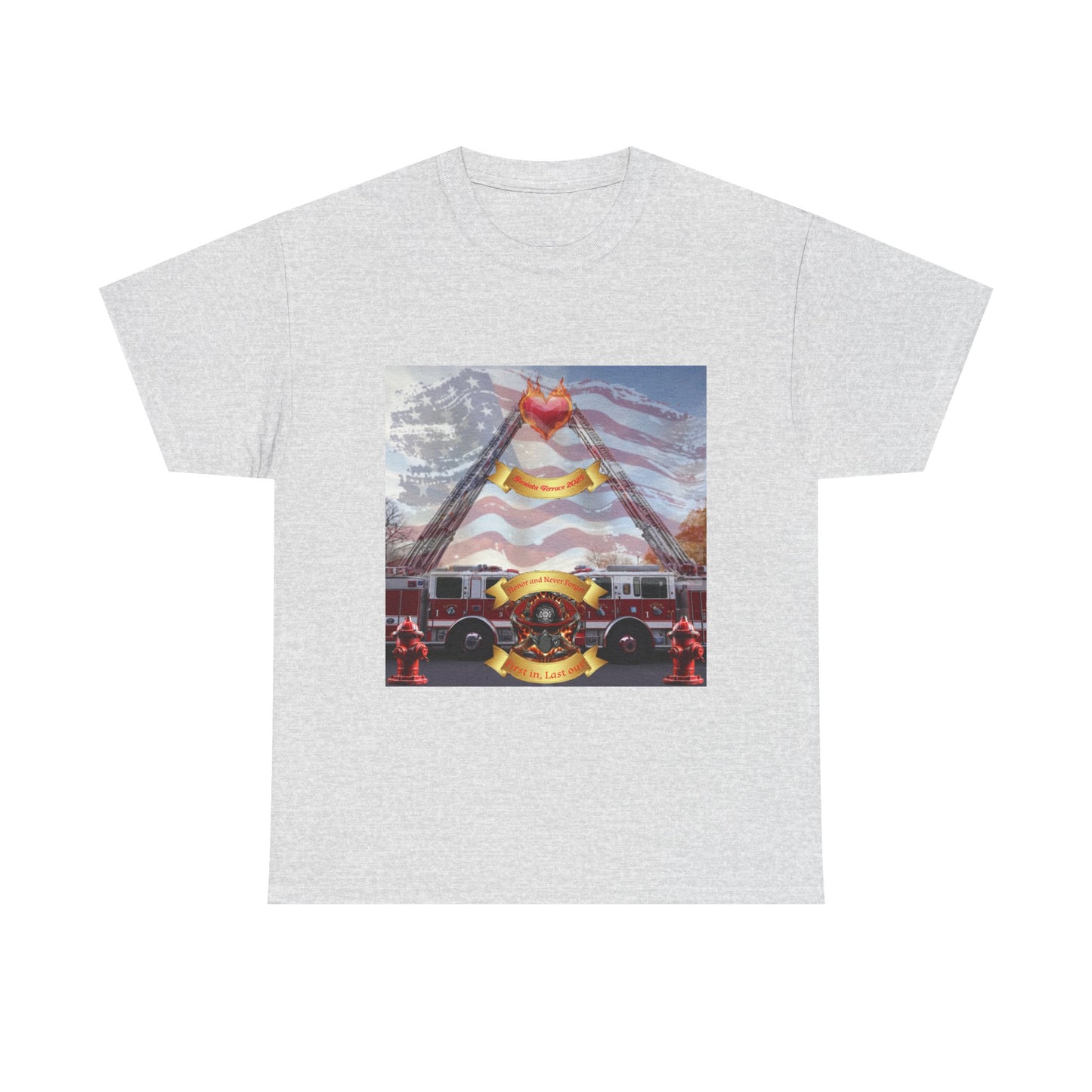 The Juniata Terrace Fire 2025 Honor Patriotic Firefighter T-Shirt